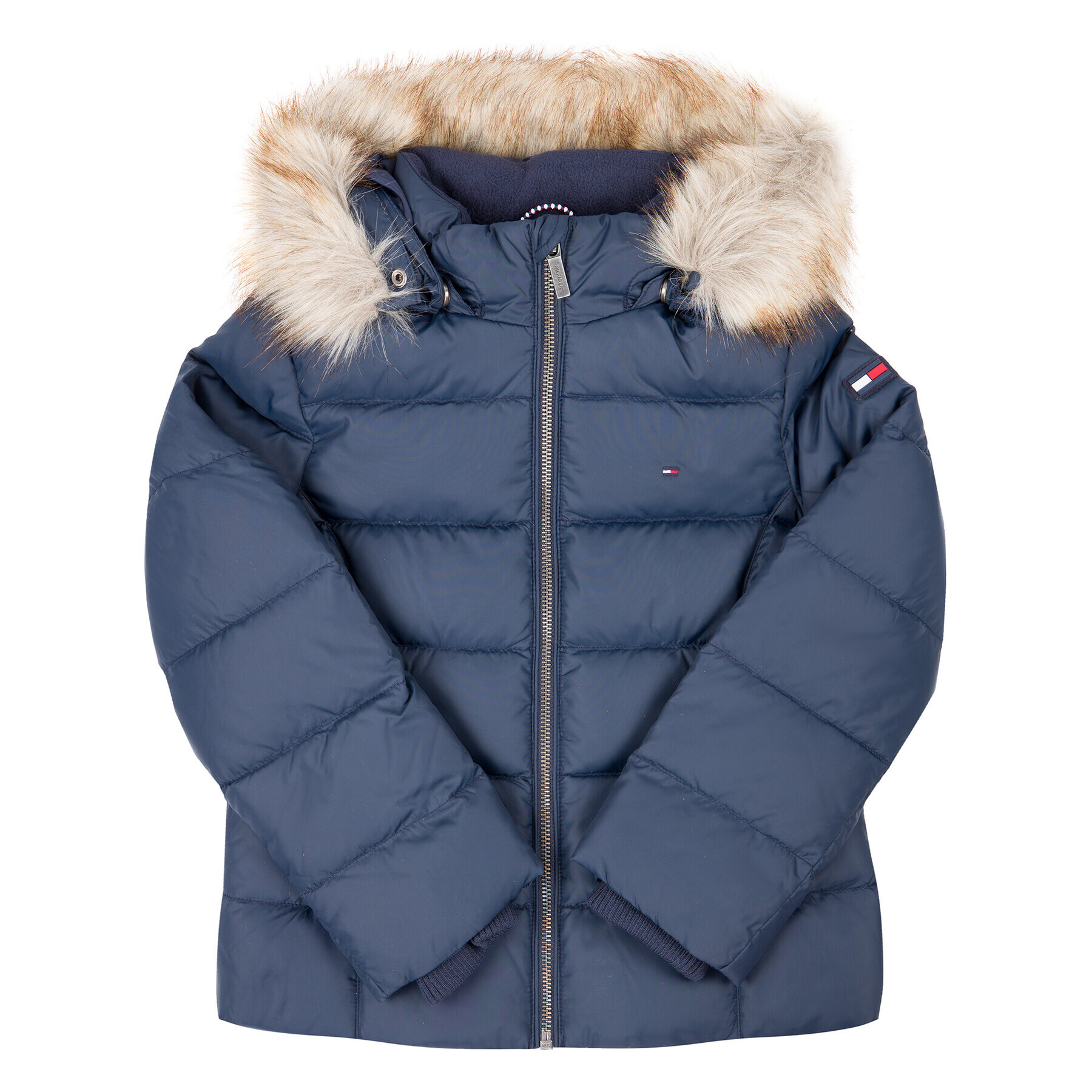 Tommy Hilfiger Vatovaná bunda KG0KG04682 S Tmavomodrá Regular Fit - Pepit.cz