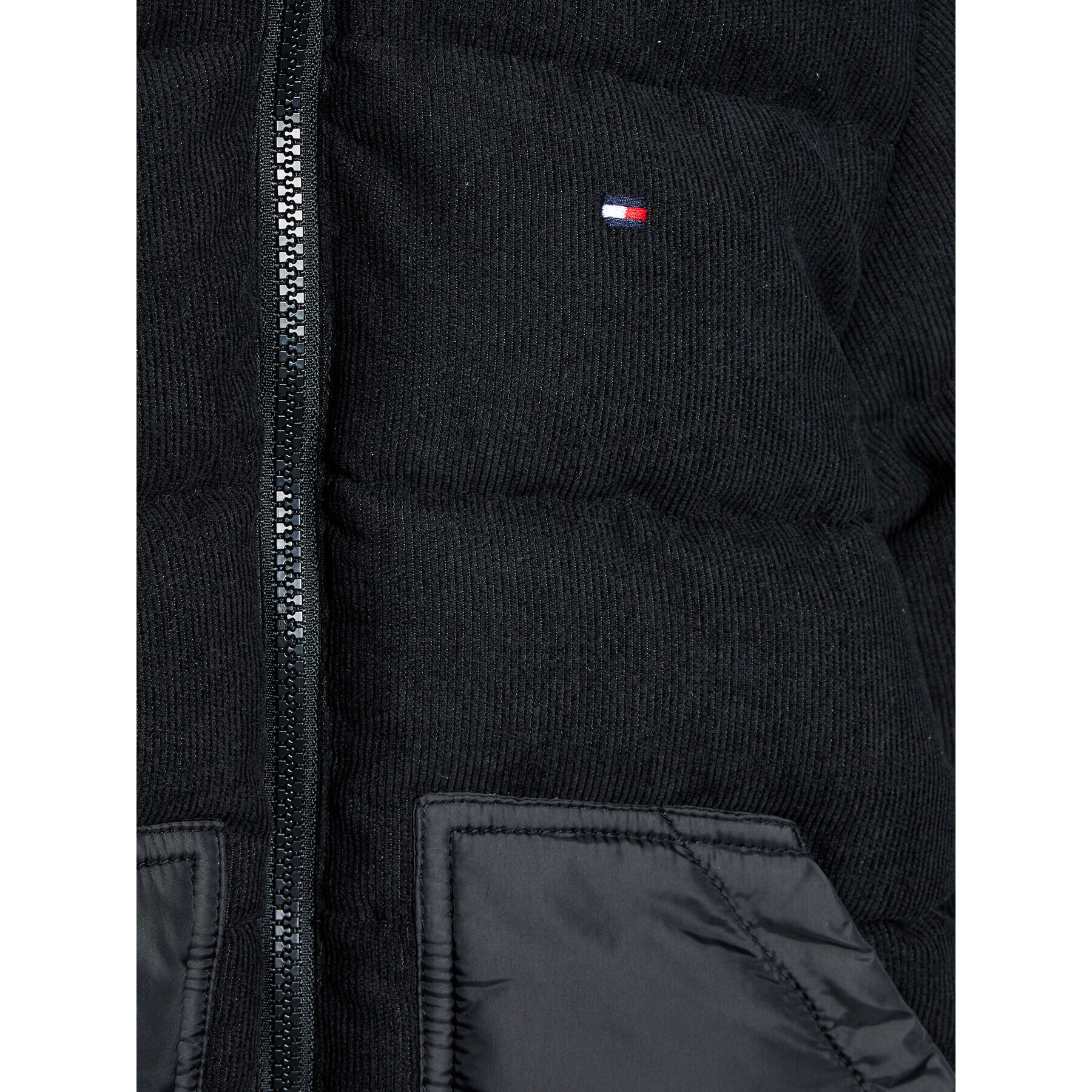 Tommy Hilfiger Vatovaná bunda Mixed Media KB0KB07815 M Černá Regular Fit - Pepit.cz