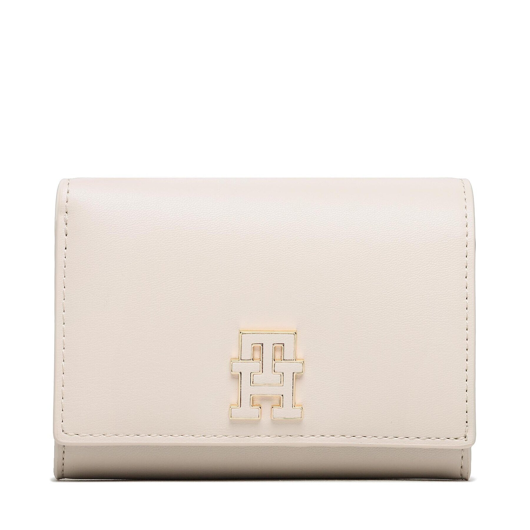 Tommy Hilfiger Velká dámská peněženka Th Chic Med Flap Wallet AW0AW14887 Béžová - Pepit.cz