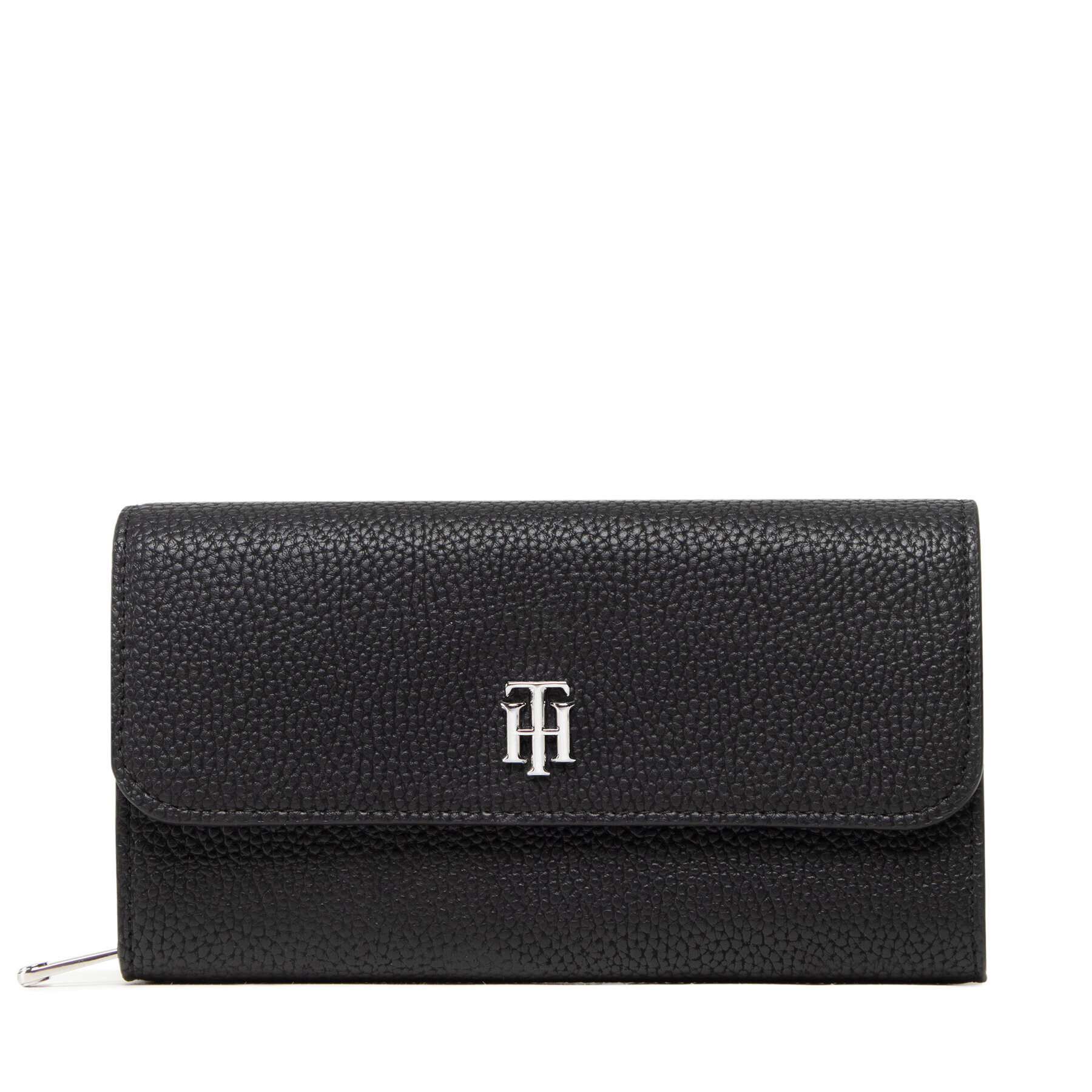 Tommy Hilfiger Velká dámská peněženka Th Element Large Flap Wallet AW0AW12079 Černá - Pepit.cz