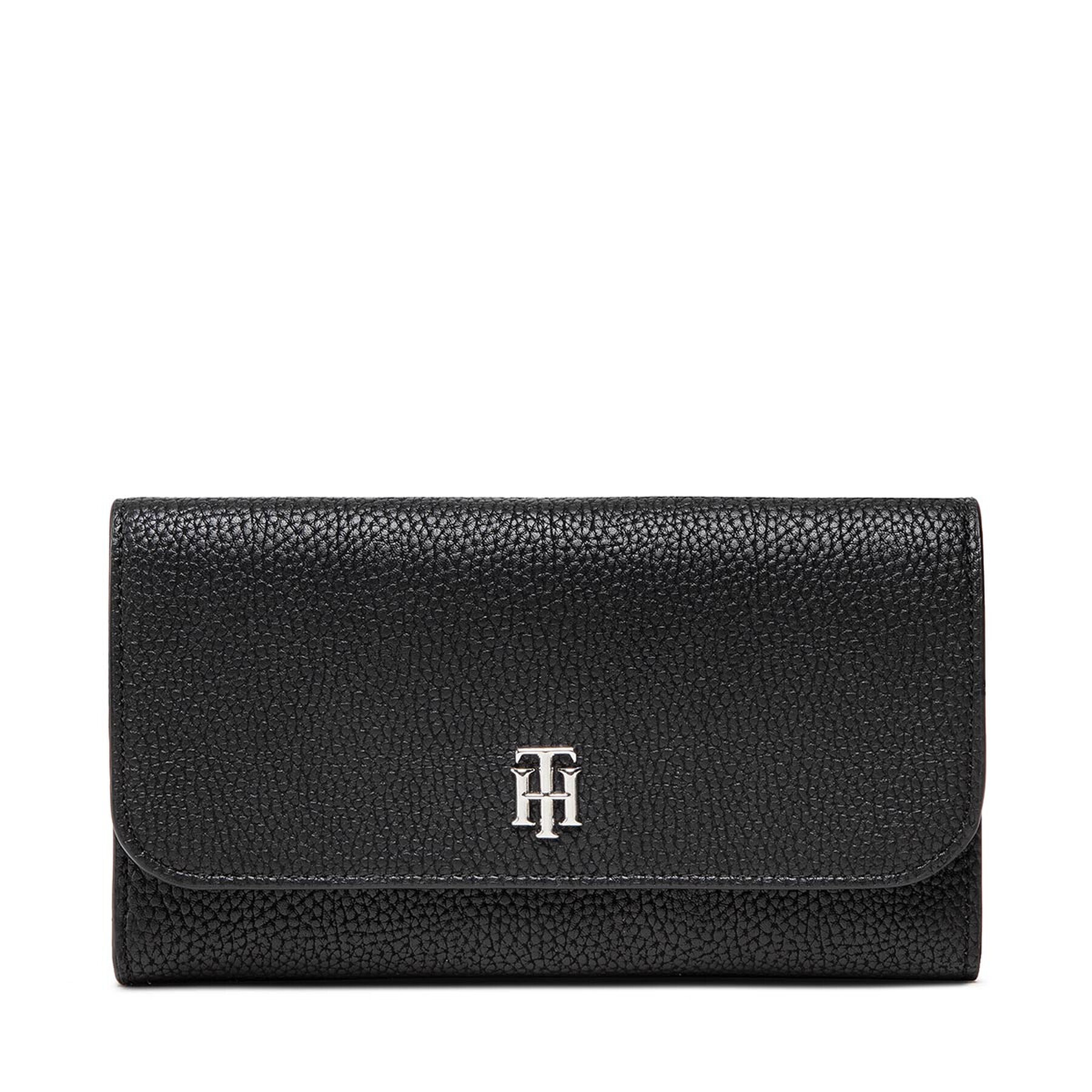 Tommy Hilfiger Velká dámská peněženka Th Element Large Flap Wallet AW0AW13663 Černá - Pepit.cz