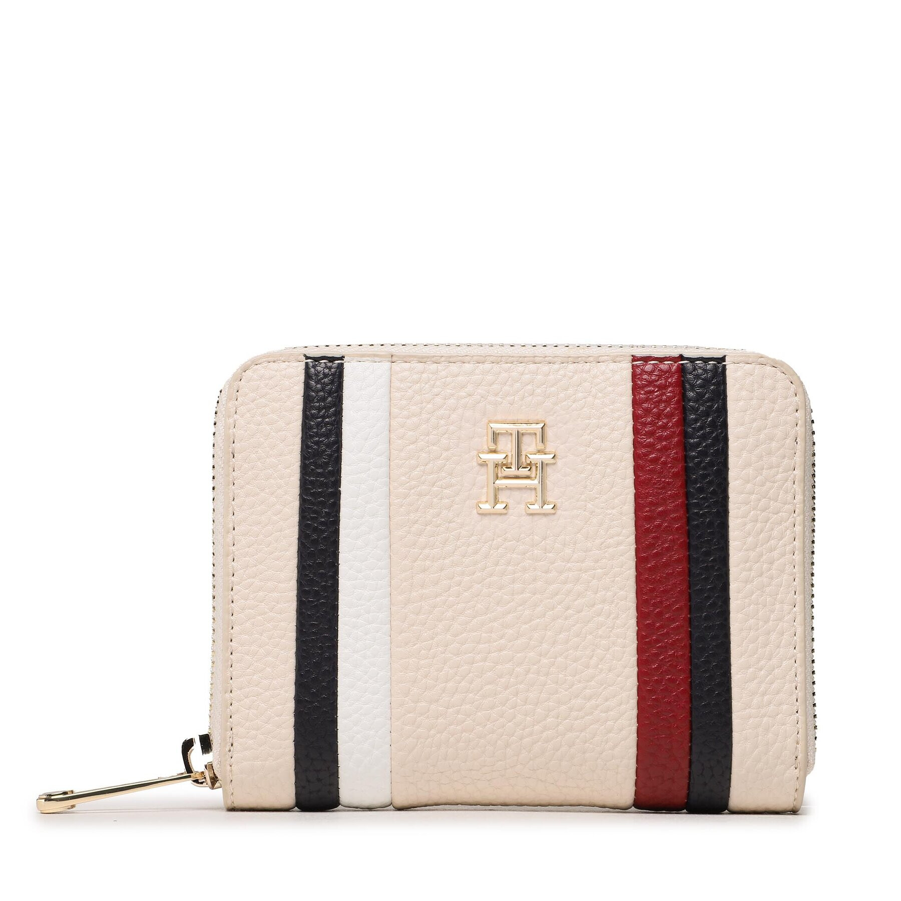 Tommy Hilfiger Velká dámská peněženka Th Emblem Med Za Corp AW0AW15118 Béžová - Pepit.cz