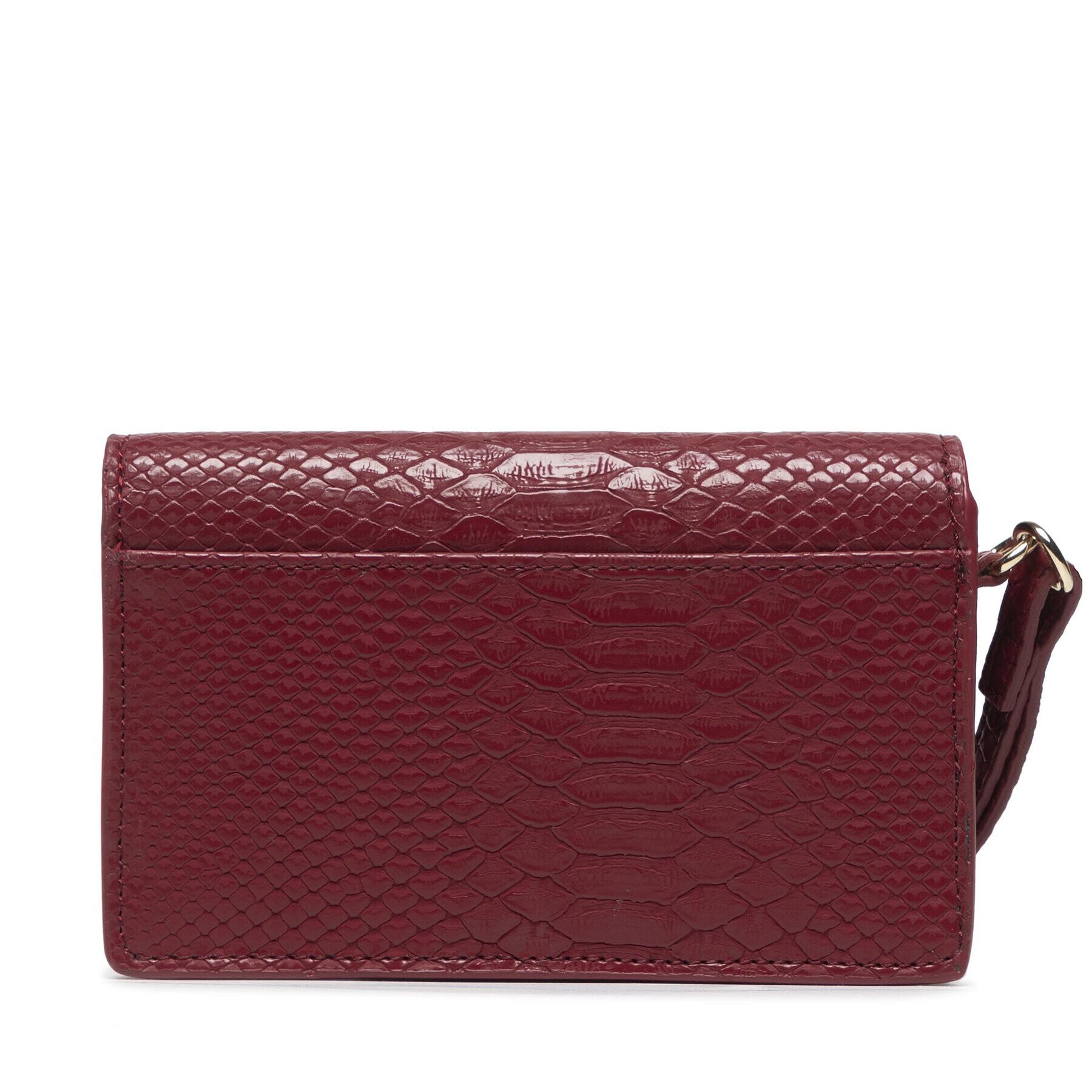 Tommy Hilfiger Velká dámská peněženka Th Lock Med Flap Wallet Snake AW0AW10532 Bordó - Pepit.cz