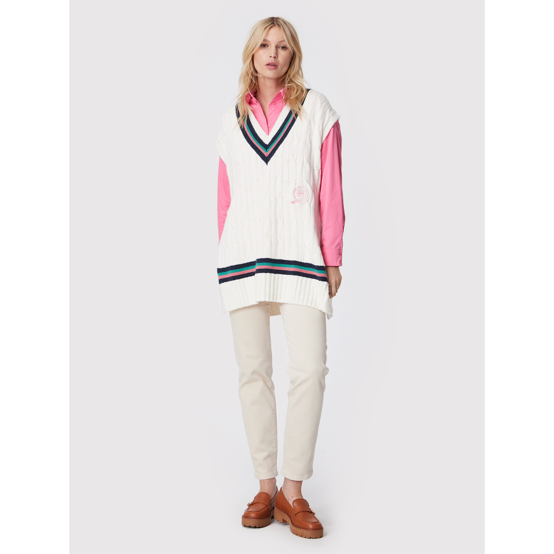 Tommy Hilfiger Vesta ICONS WW0WW35429 Béžová Oversize - Pepit.cz