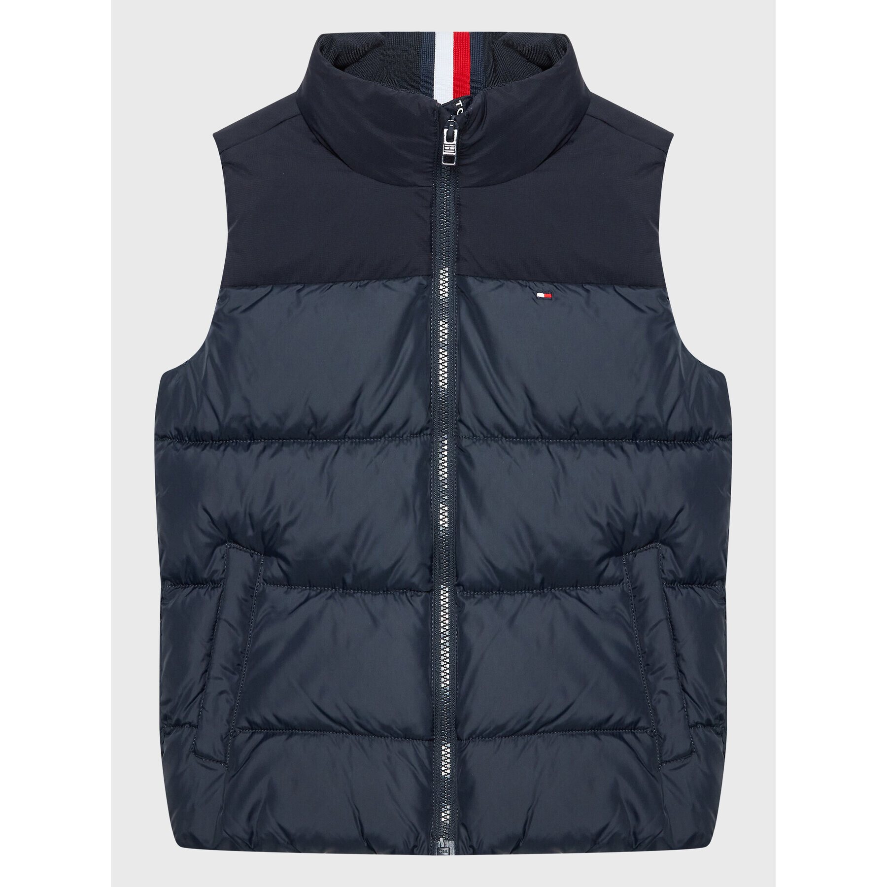 Tommy Hilfiger Vesta Mixed KB0KB07820 D Tmavomodrá Regular Fit - Pepit.cz