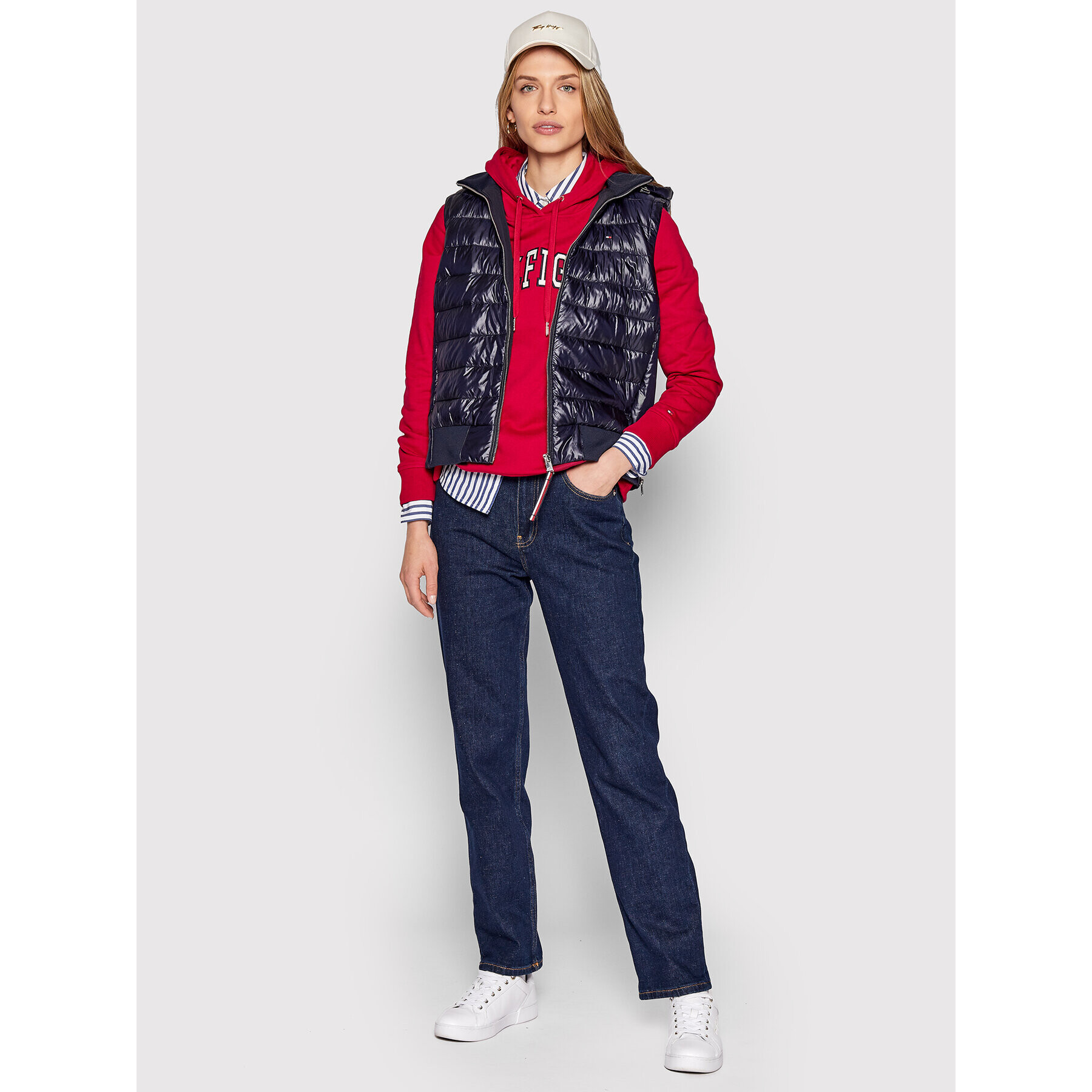 Tommy Hilfiger Vesta Sporty Sorona WW0WW35079 Tmavomodrá Regular Fit - Pepit.cz