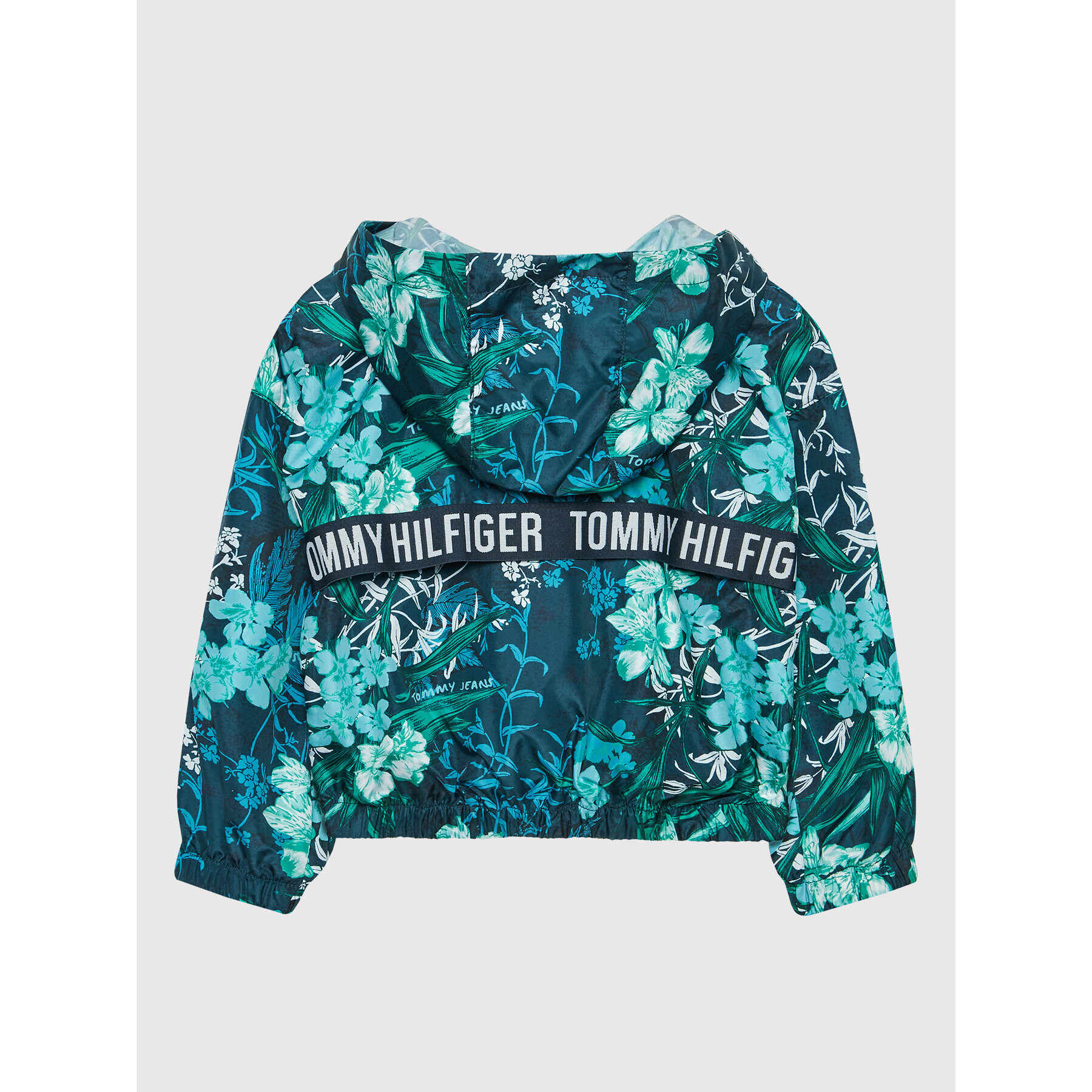 Tommy Hilfiger Větrovka Tropical Flower Hero KG0KG06775 Tmavomodrá Regular Fit - Pepit.cz