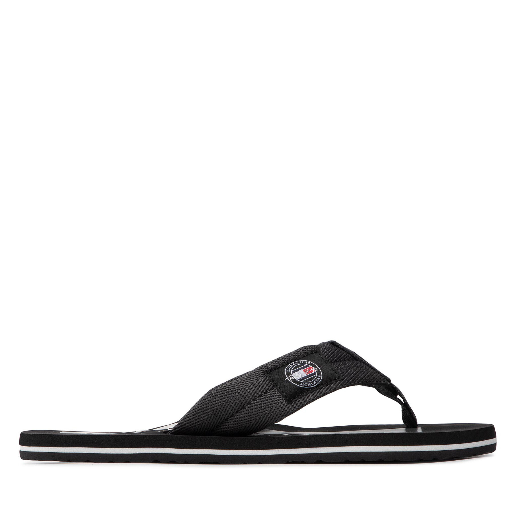 Tommy Hilfiger Žabky Badge Beach Sandal FM0FM03981 Šedá - Pepit.cz