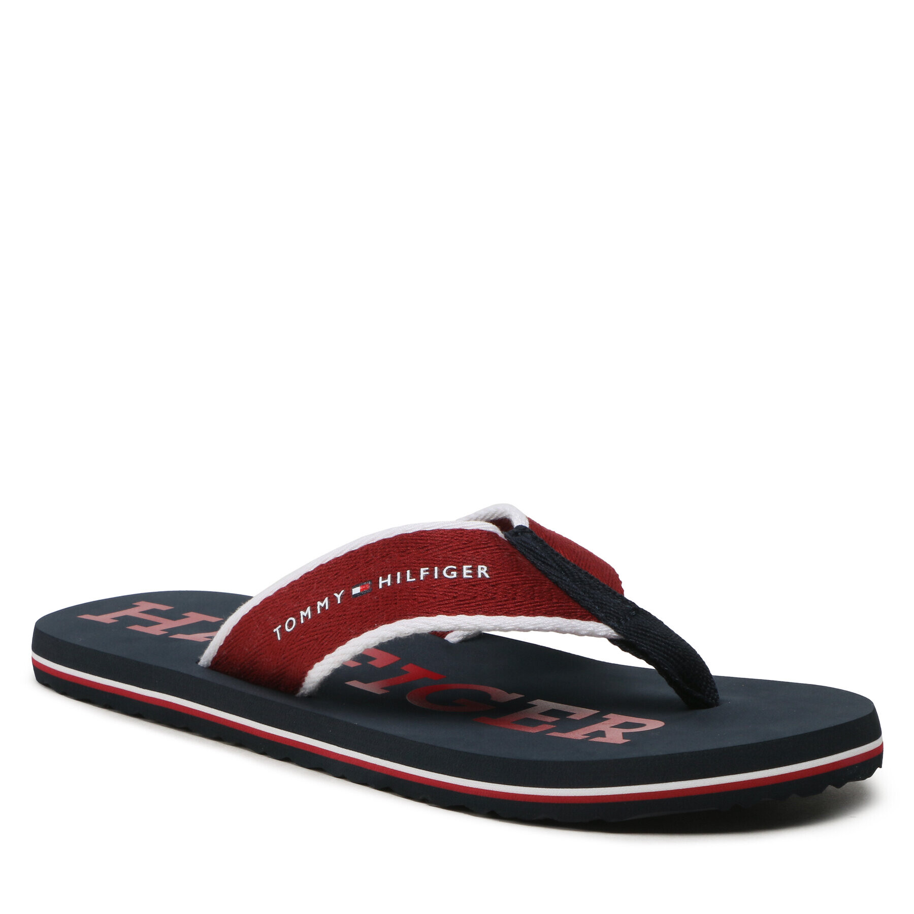 Tommy Hilfiger Žabky Classic Hilfiger Beach Sandal FM0FM04617 Bordó - Pepit.cz