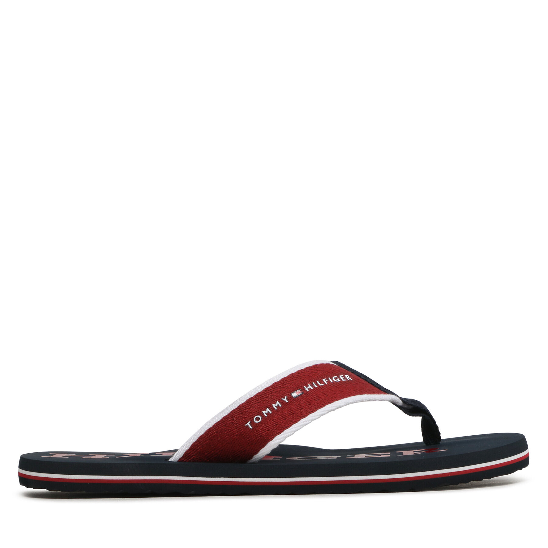 Tommy Hilfiger Žabky Classic Hilfiger Beach Sandal FM0FM04617 Bordó - Pepit.cz