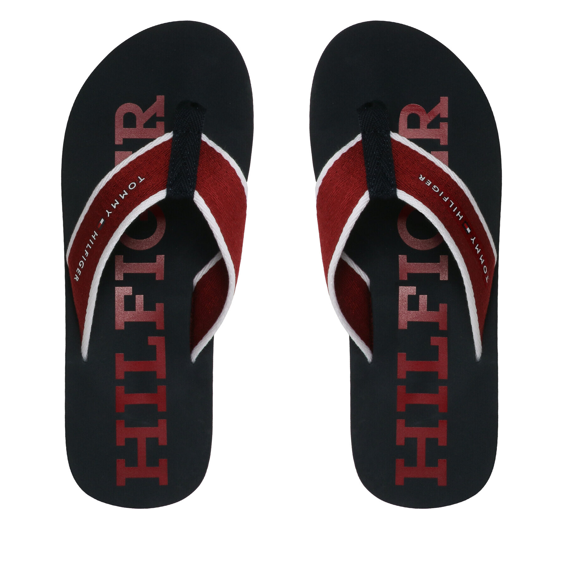 Tommy Hilfiger Žabky Classic Hilfiger Beach Sandal FM0FM04617 Bordó - Pepit.cz