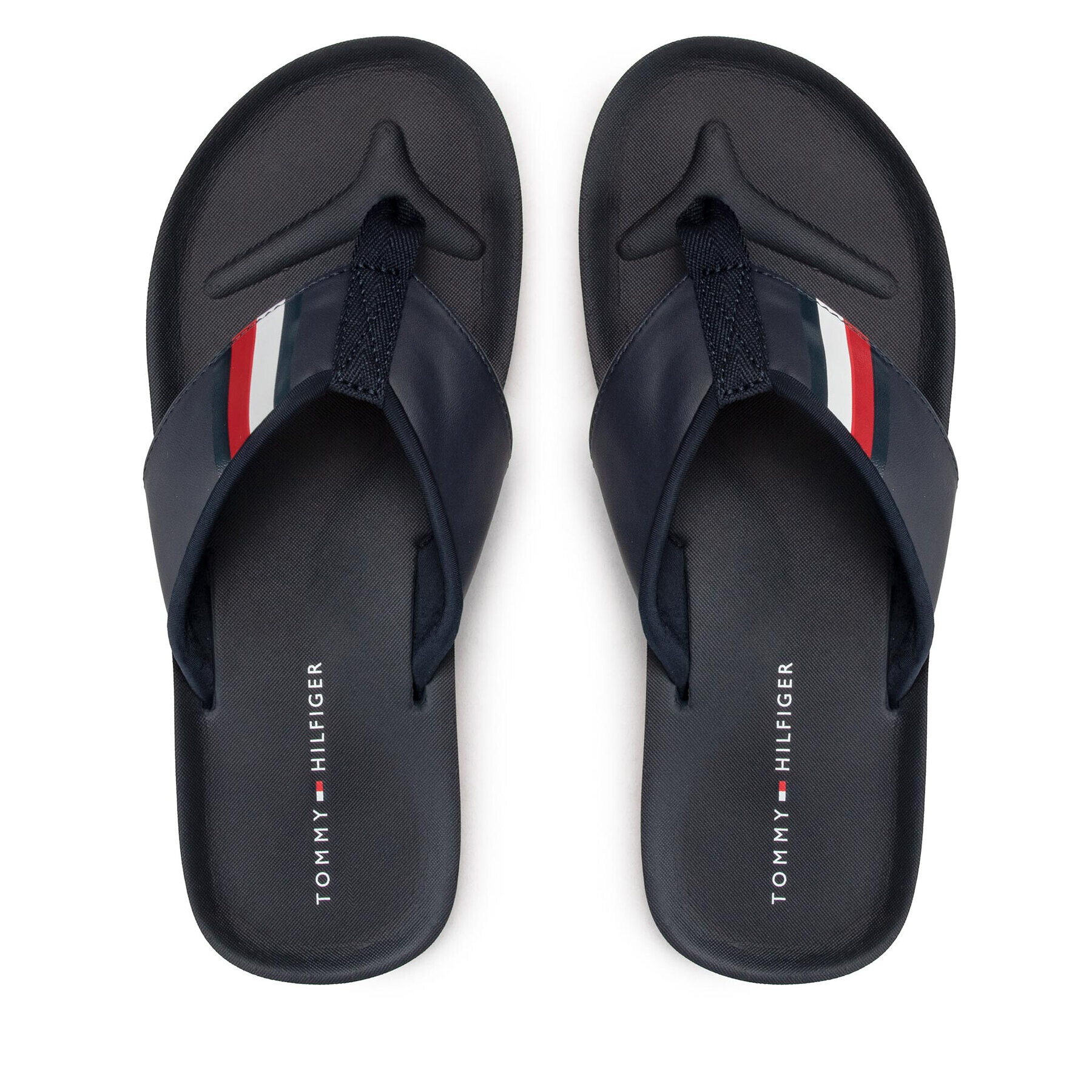 Tommy Hilfiger Žabky Comfortable Padded Beach Sandal FM0FM04065 Tmavomodrá - Pepit.cz