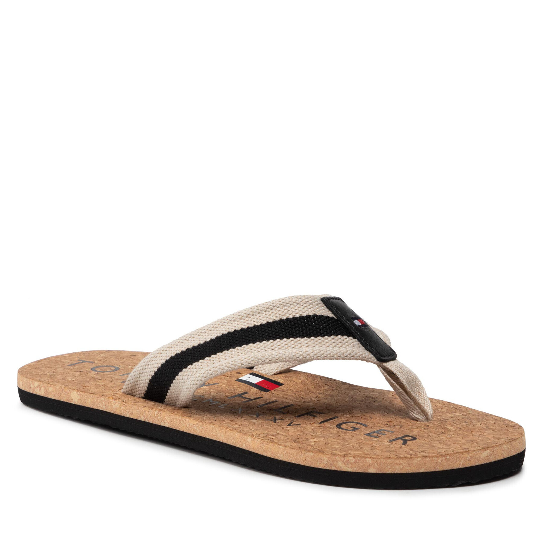 Tommy Hilfiger Žabky Cork Beach Sandal FM0FM03986 Černá - Pepit.cz