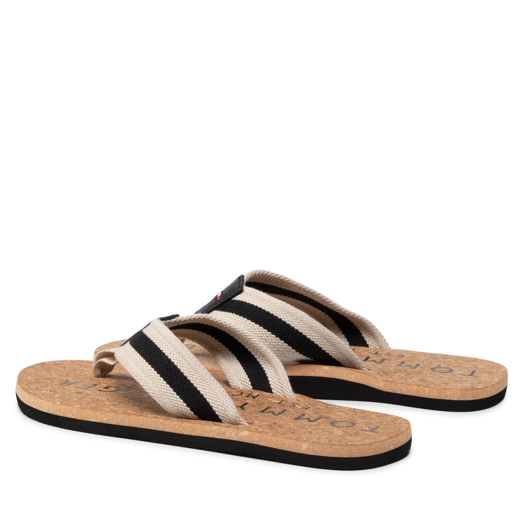 Tommy Hilfiger Žabky Cork Beach Sandal FM0FM03986 Černá - Pepit.cz