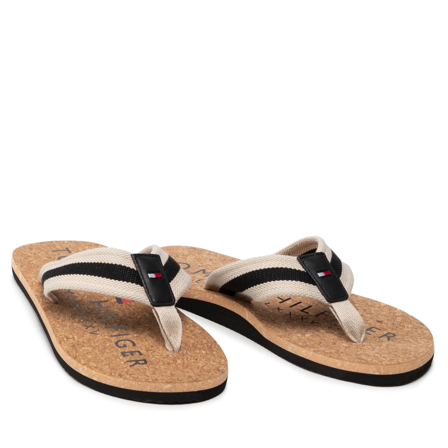 Tommy Hilfiger Žabky Cork Beach Sandal FM0FM03986 Černá - Pepit.cz