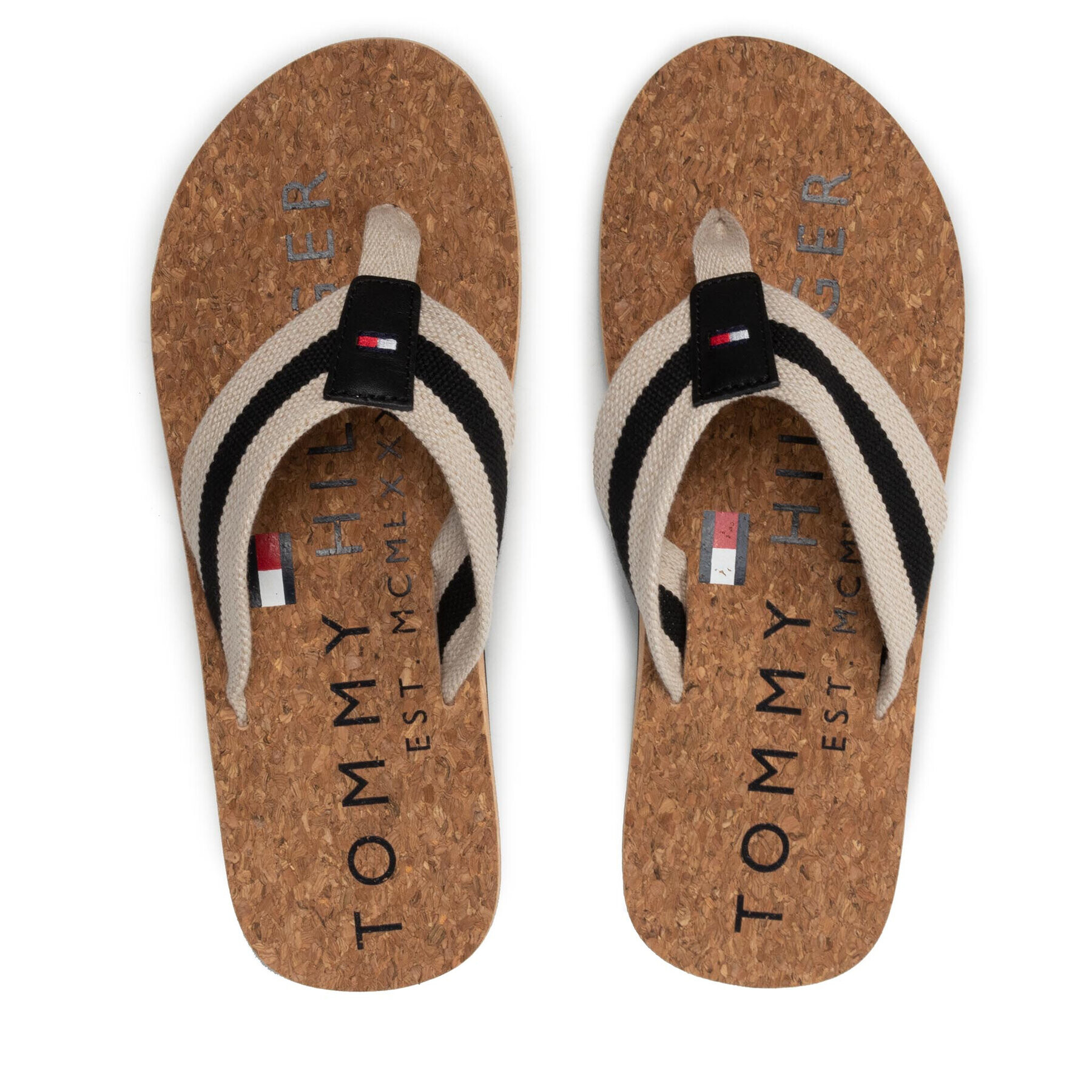 Tommy Hilfiger Žabky Cork Beach Sandal FM0FM03986 Černá - Pepit.cz