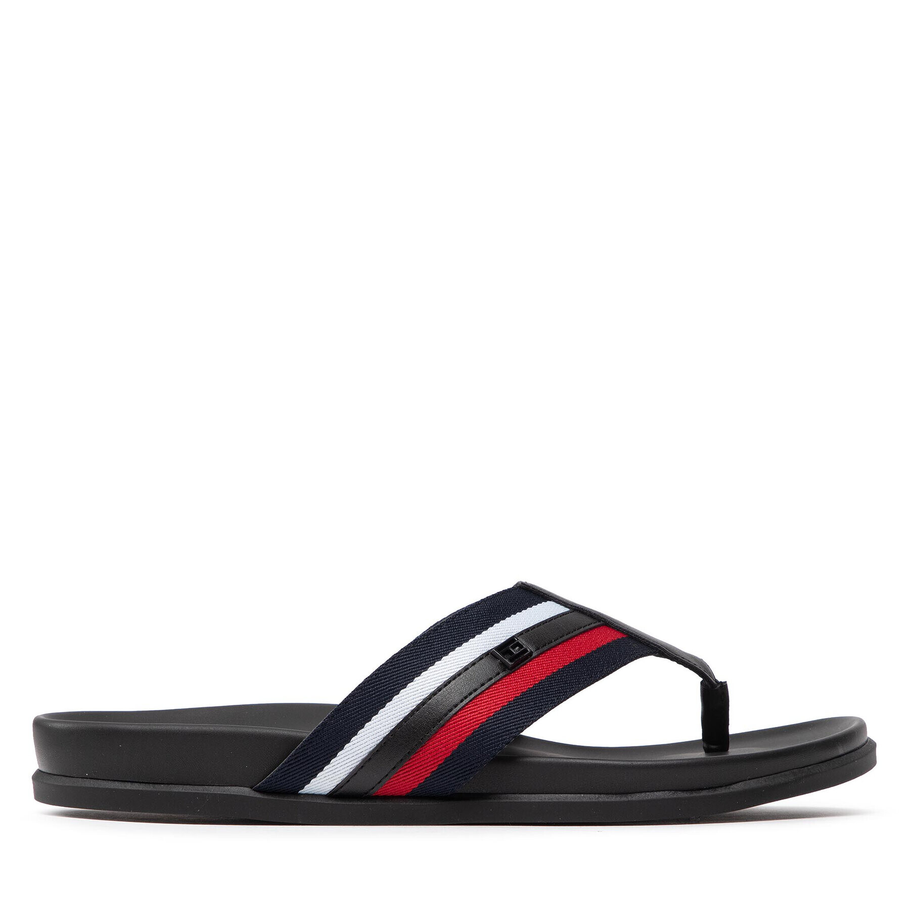 Tommy Hilfiger Žabky Corporate Mix Materials Sandal FM0FM04069 Tmavomodrá - Pepit.cz