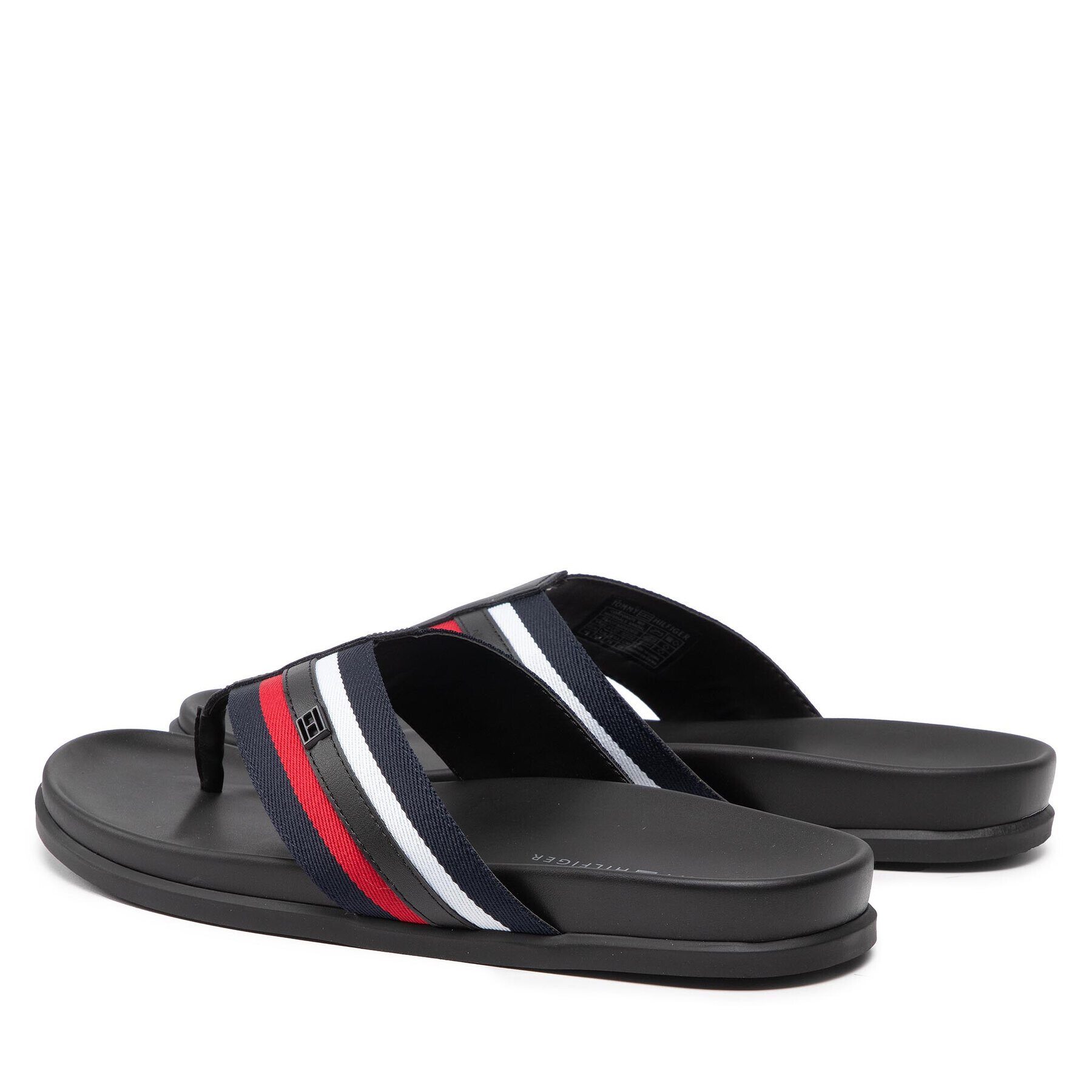 Tommy Hilfiger Žabky Corporate Mix Materials Sandal FM0FM04069 Tmavomodrá - Pepit.cz