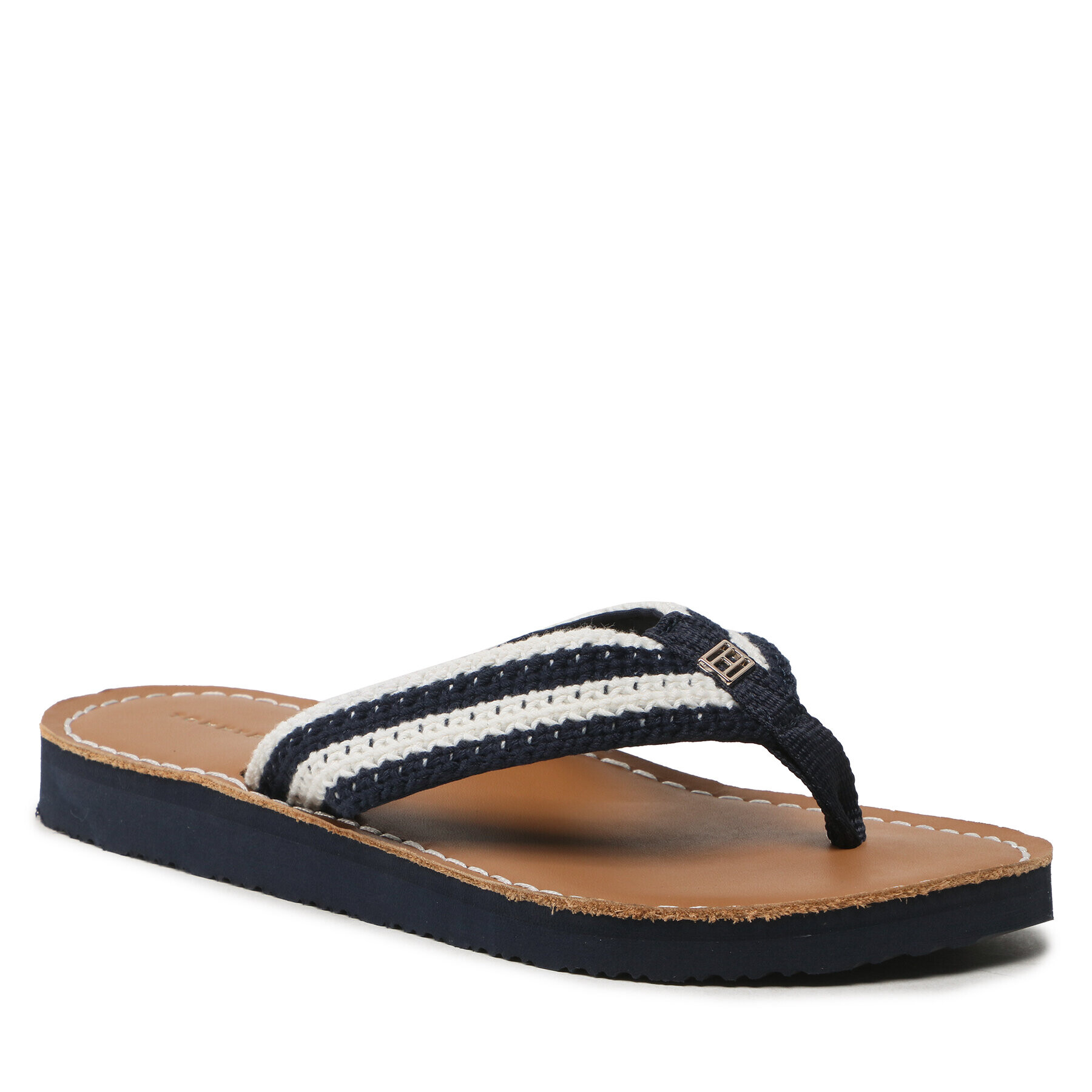 Tommy Hilfiger Žabky Feminne Crochet Flip Flop FW0FW07261 Tmavomodrá - Pepit.cz