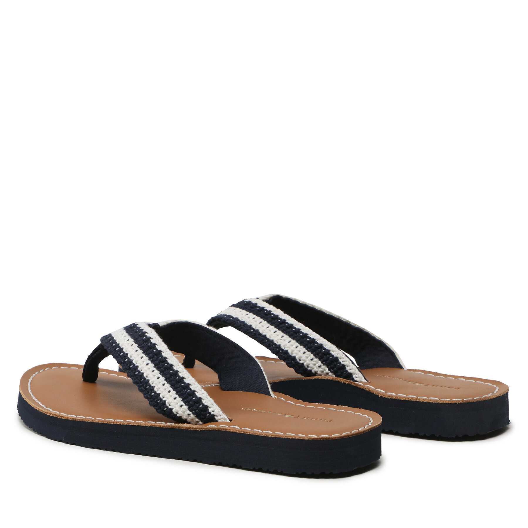 Tommy Hilfiger Žabky Feminne Crochet Flip Flop FW0FW07261 Tmavomodrá - Pepit.cz