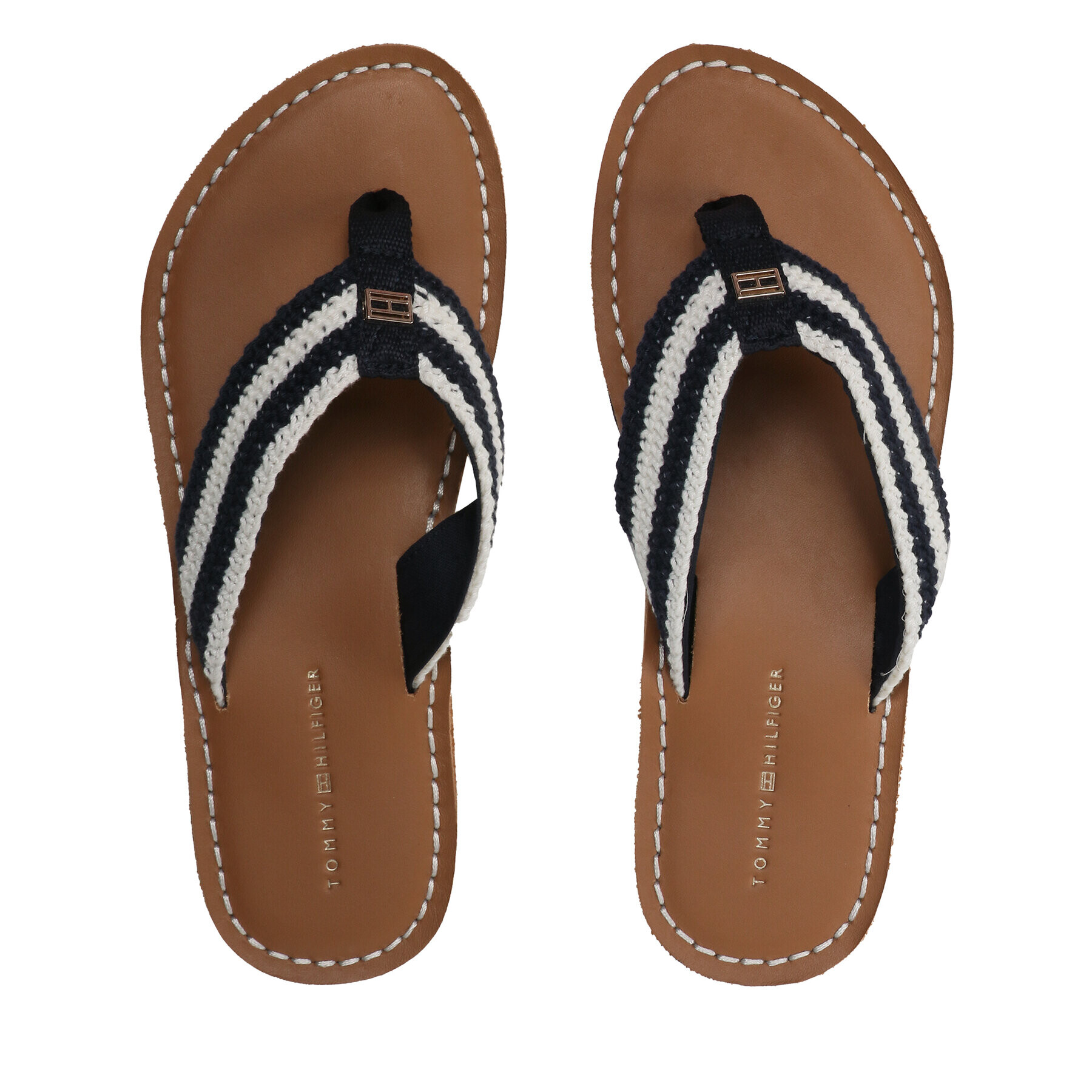 Tommy Hilfiger Žabky Feminne Crochet Flip Flop FW0FW07261 Tmavomodrá - Pepit.cz