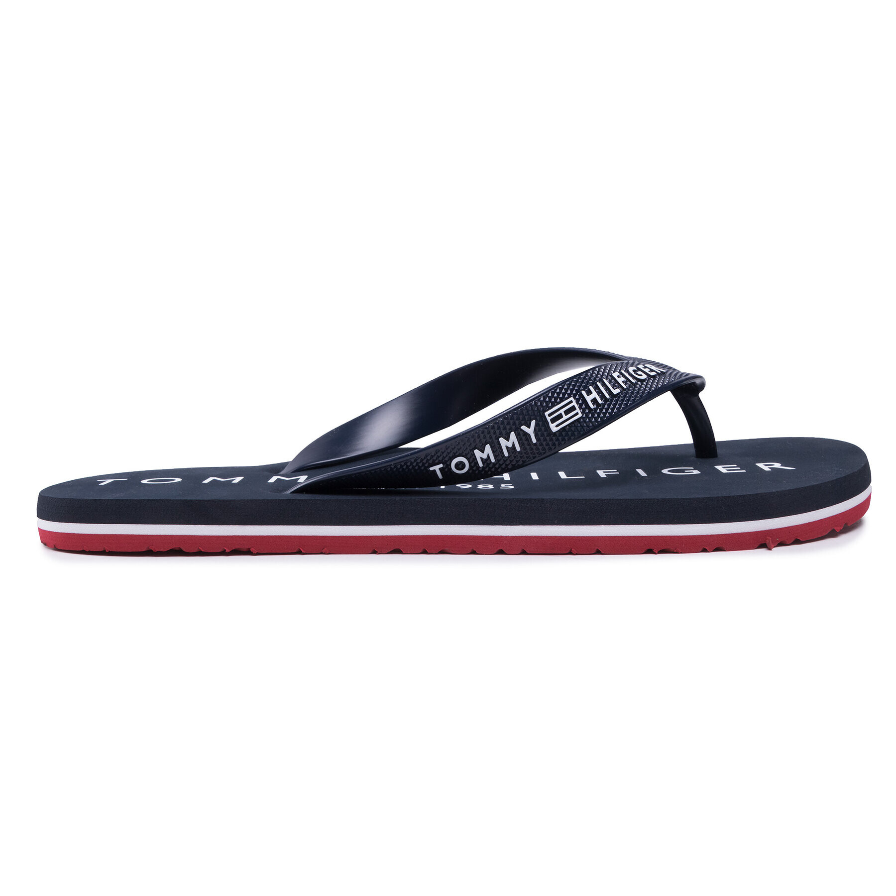 Tommy Hilfiger Žabky Hilfiger Print Beach Sandal FM0FM03382 Tmavomodrá - Pepit.cz