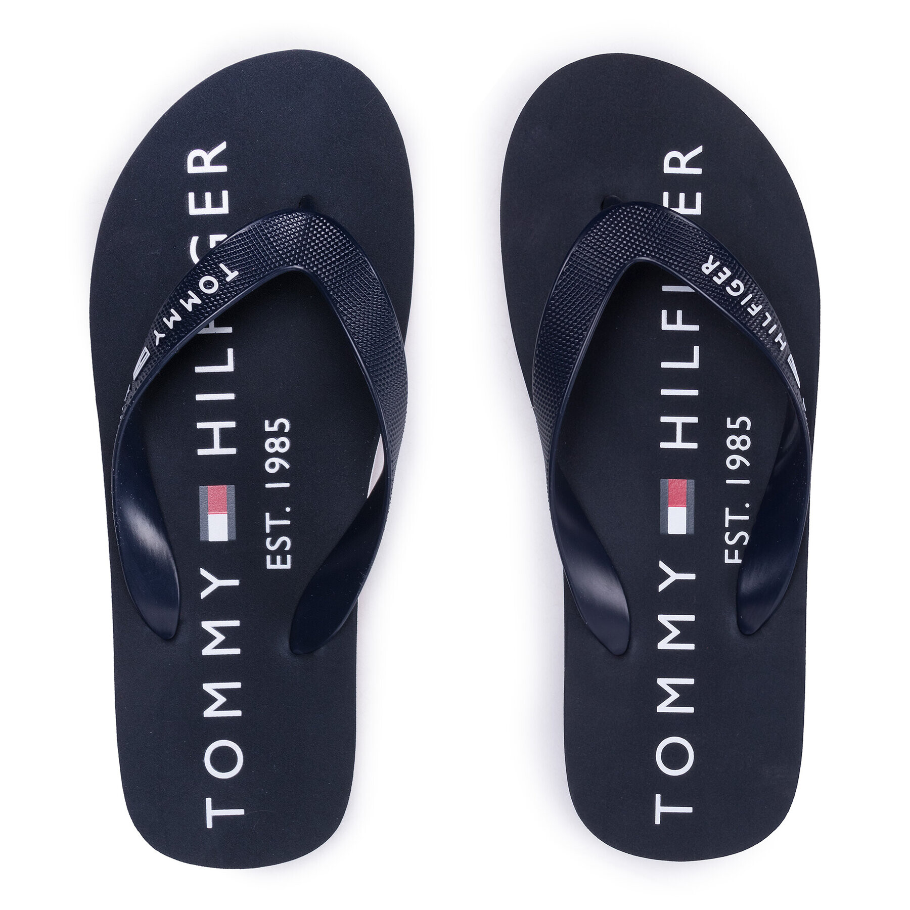 Tommy Hilfiger Žabky Hilfiger Print Beach Sandal FM0FM03382 Tmavomodrá - Pepit.cz