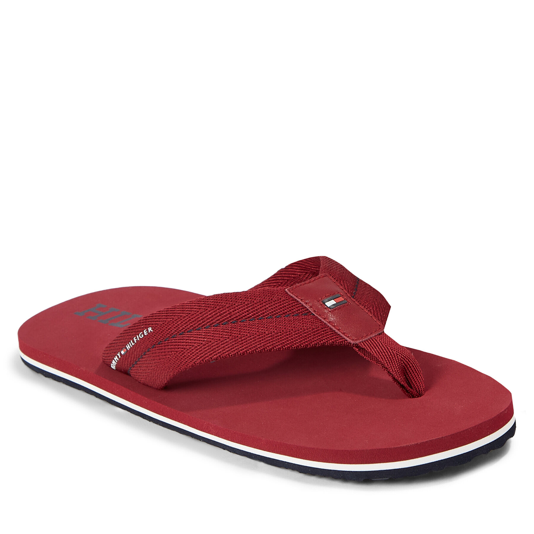 Tommy Hilfiger Žabky Im Bold Hilfiger Beach Sandal FM0FM04864 Červená - Pepit.cz