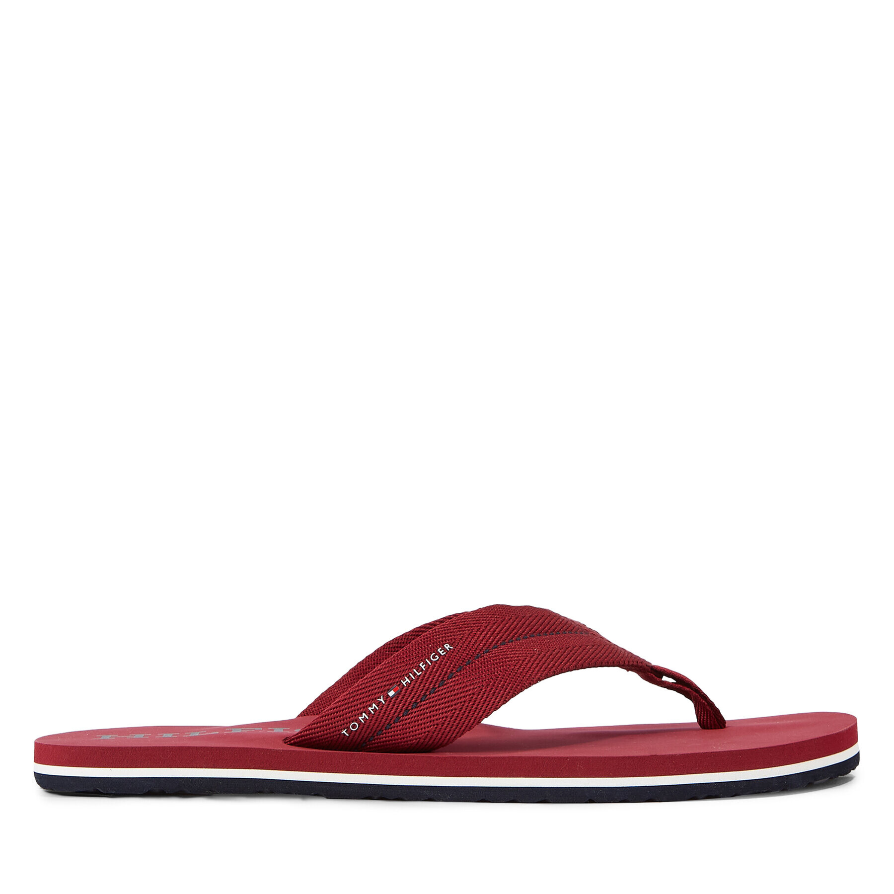 Tommy Hilfiger Žabky Im Bold Hilfiger Beach Sandal FM0FM04864 Červená - Pepit.cz