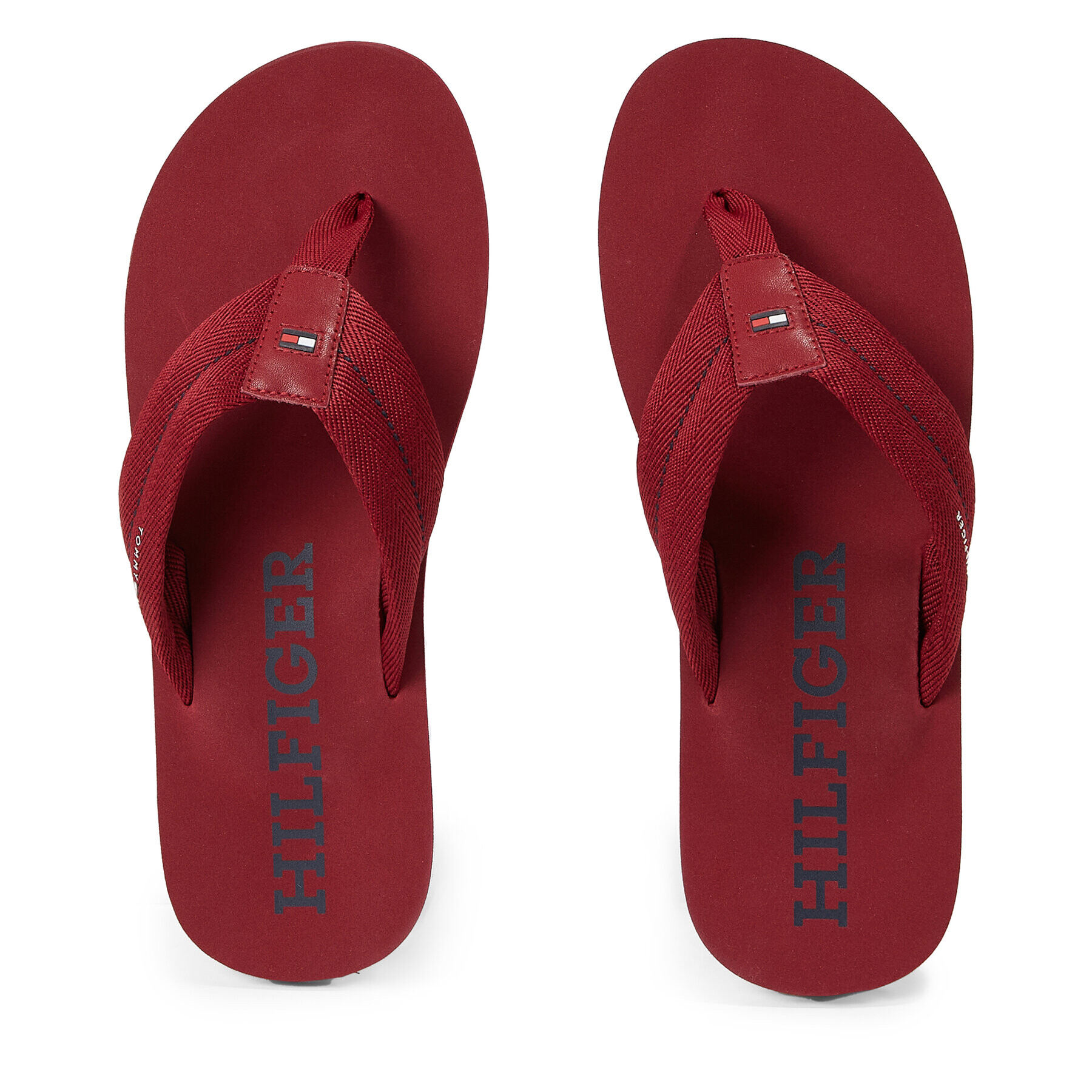 Tommy Hilfiger Žabky Im Bold Hilfiger Beach Sandal FM0FM04864 Červená - Pepit.cz