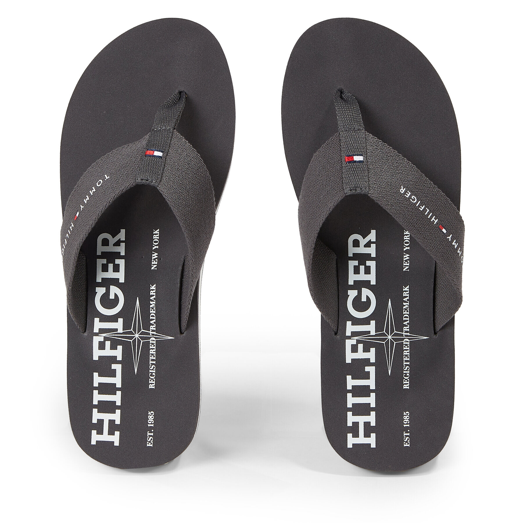 Tommy Hilfiger Žabky Im R Trademark Beach Sandal FM0FM04863 Šedá - Pepit.cz