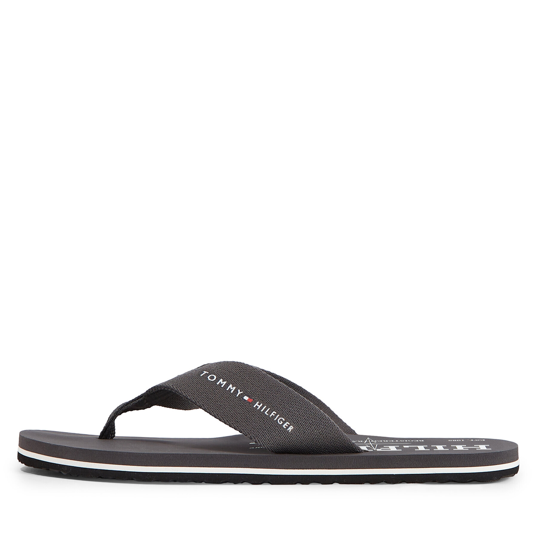 Tommy Hilfiger Žabky Im R Trademark Beach Sandal FM0FM04863 Šedá - Pepit.cz