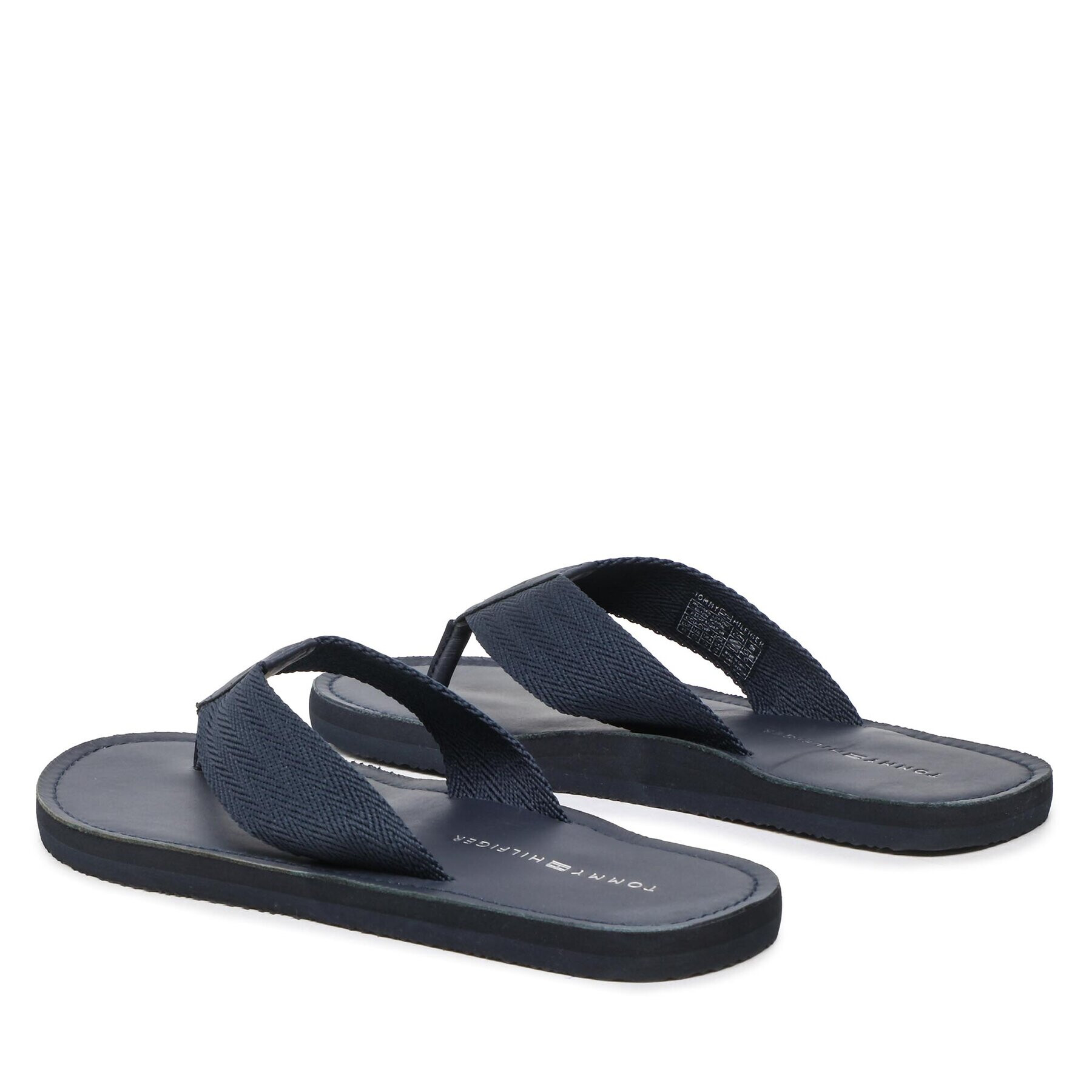 Tommy Hilfiger Žabky Leather Beach Sandal FM0FM04548 Tmavomodrá - Pepit.cz