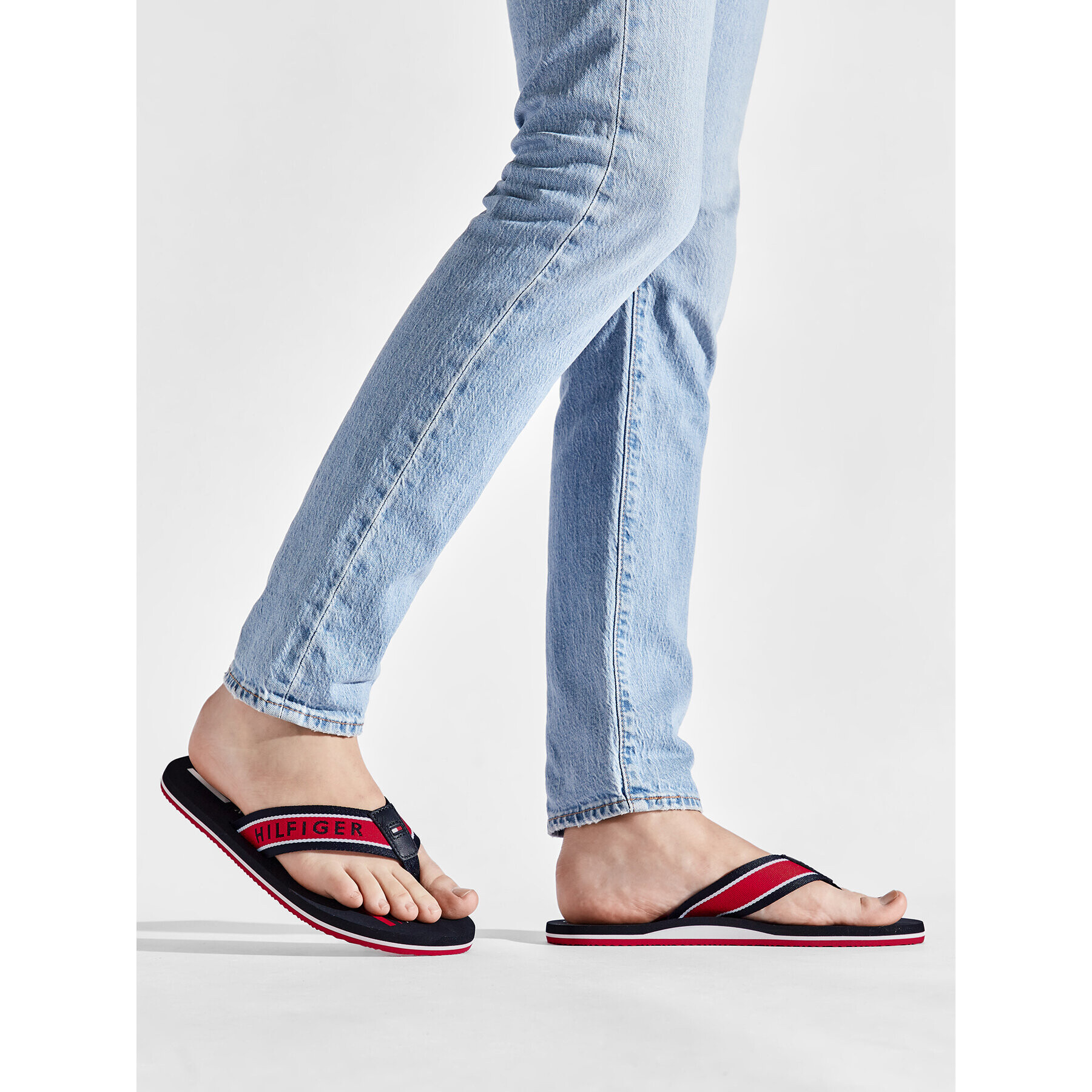 Tommy Hilfiger Žabky Maritime Beach Sandal FM0FM03978 Tmavomodrá - Pepit.cz