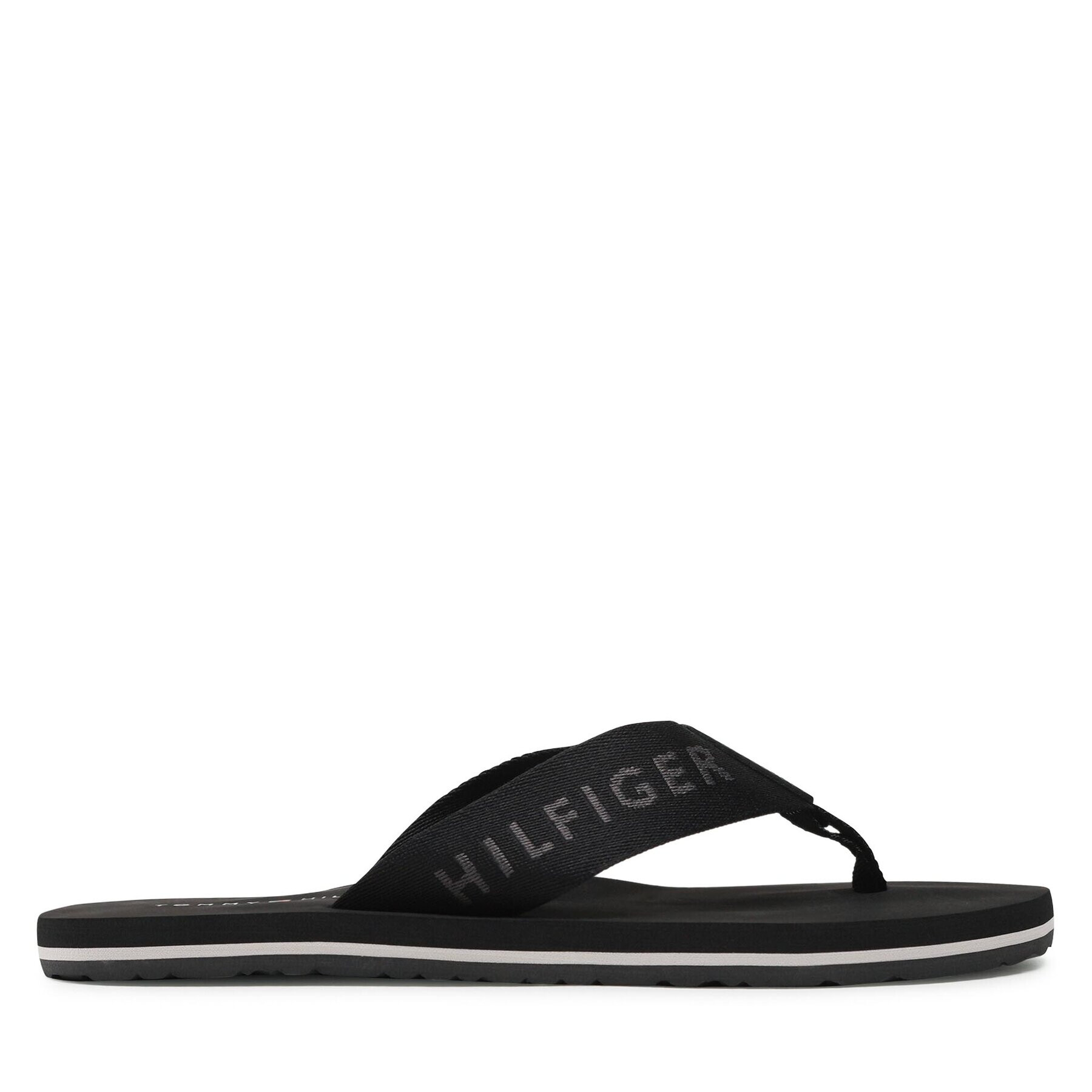 Tommy Hilfiger Žabky Print Beach Sandal FM0FM04618 Černá - Pepit.cz