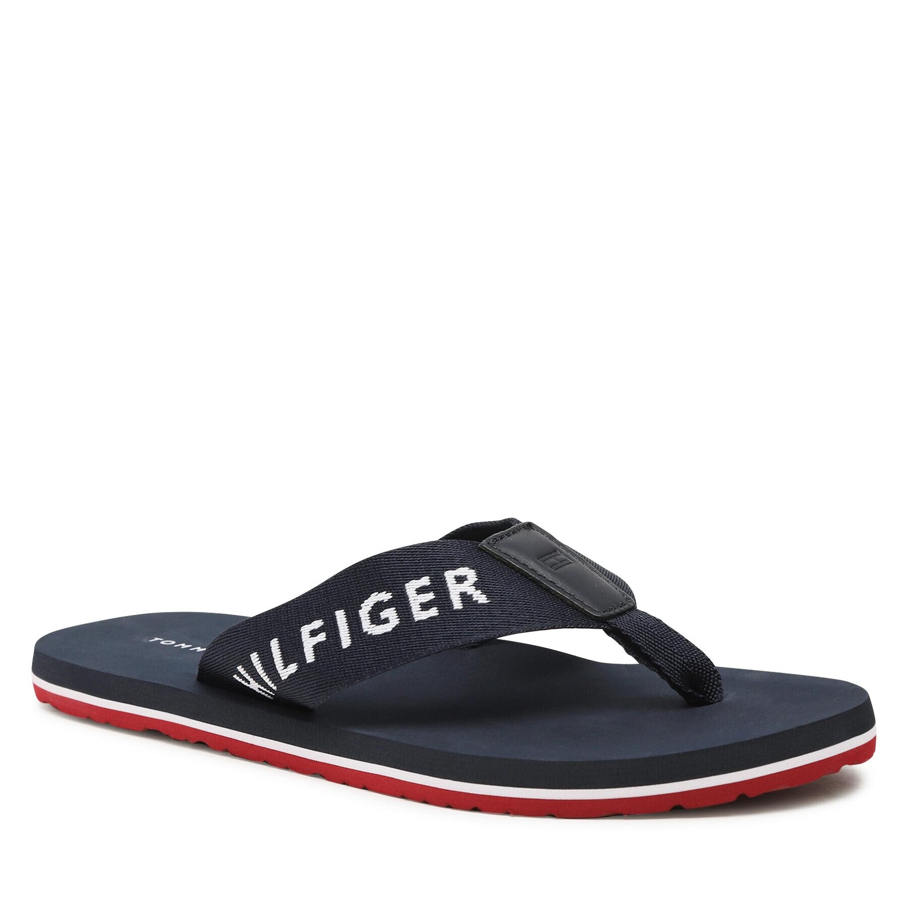 Tommy Hilfiger Žabky Print Beach Sandal FM0FM04618 Tmavomodrá - Pepit.cz