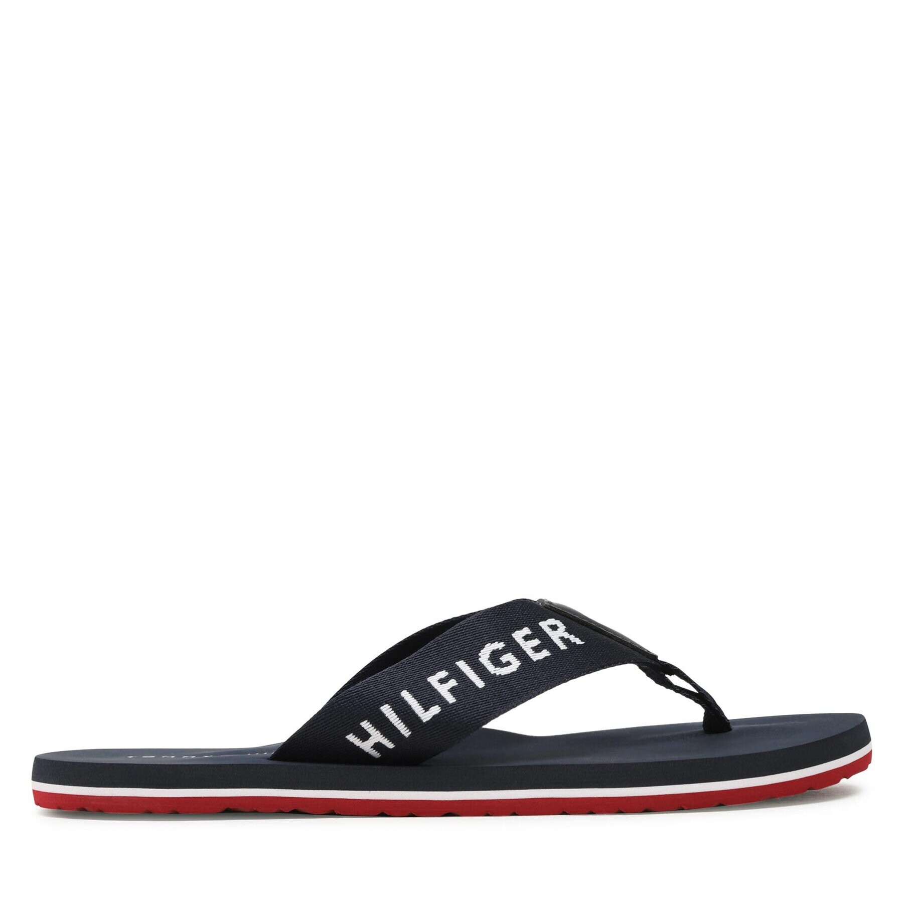 Tommy Hilfiger Žabky Print Beach Sandal FM0FM04618 Tmavomodrá - Pepit.cz