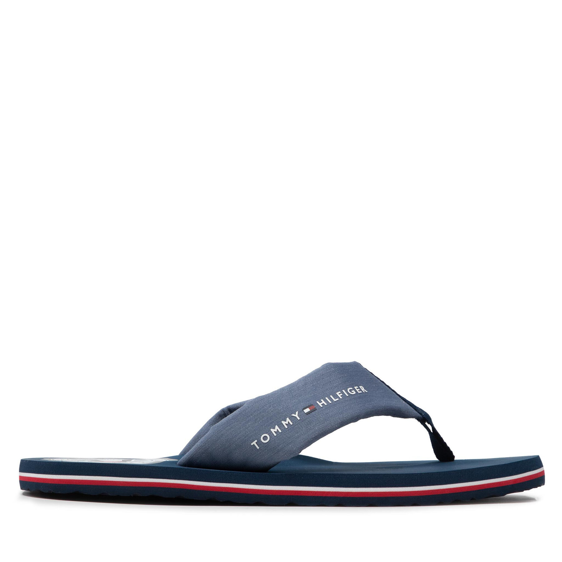 Tommy Hilfiger Žabky Recycled Chambray Beach Sandal FM0FM03983 Modrá - Pepit.cz