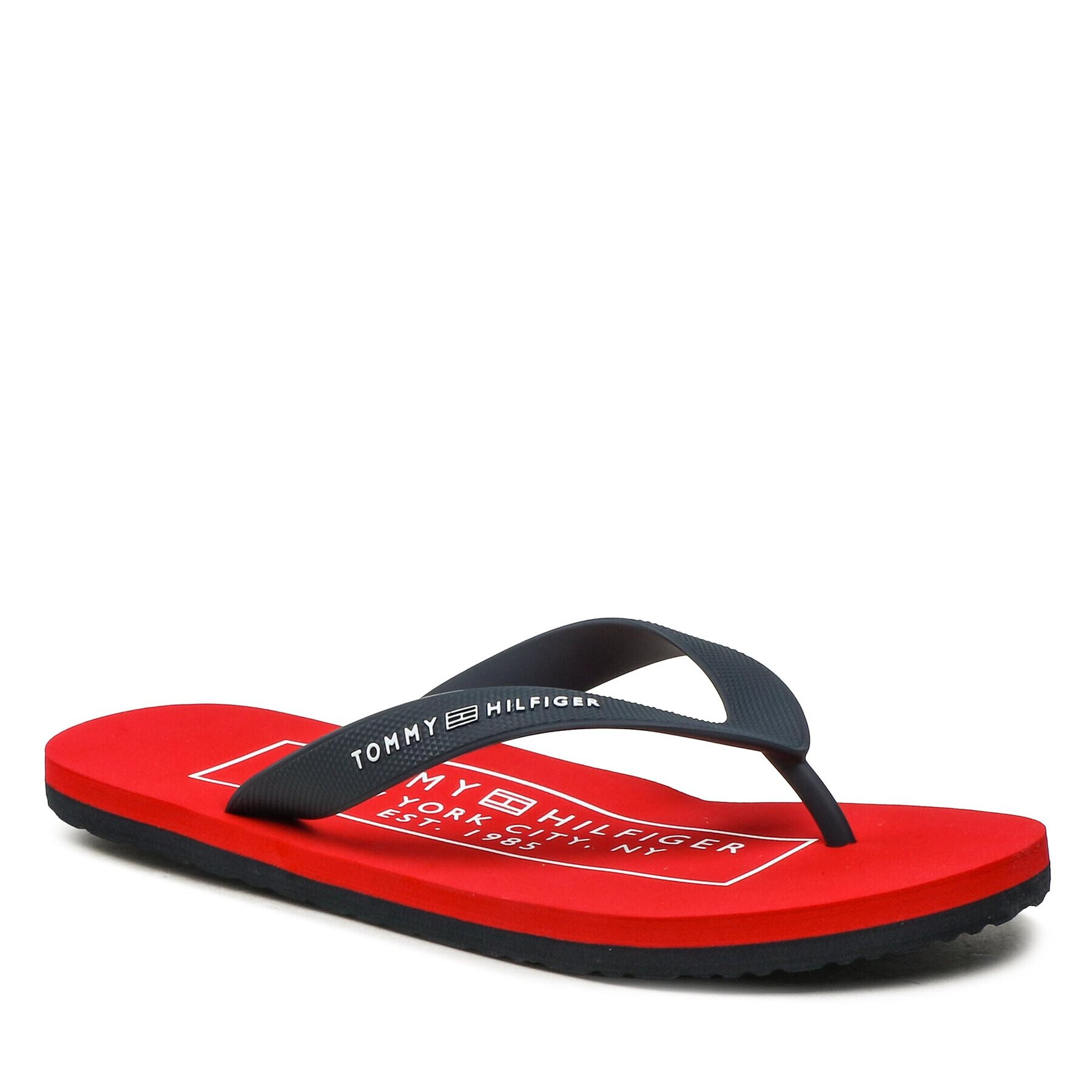 Tommy Hilfiger Žabky Rubber Hilfiger Beach Sandal FM0FM04468 Tmavomodrá - Pepit.cz