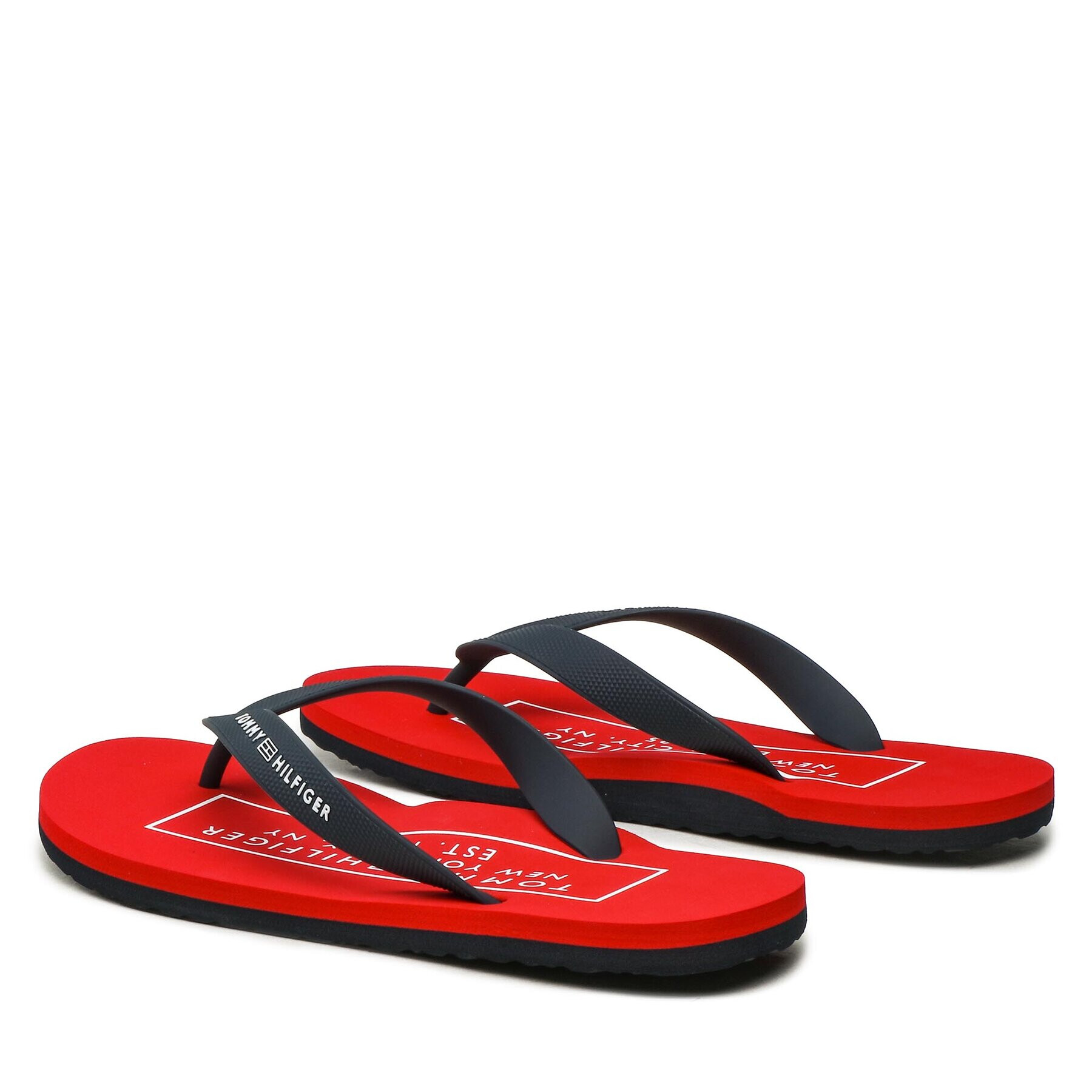 Tommy Hilfiger Žabky Rubber Hilfiger Beach Sandal FM0FM04468 Tmavomodrá - Pepit.cz