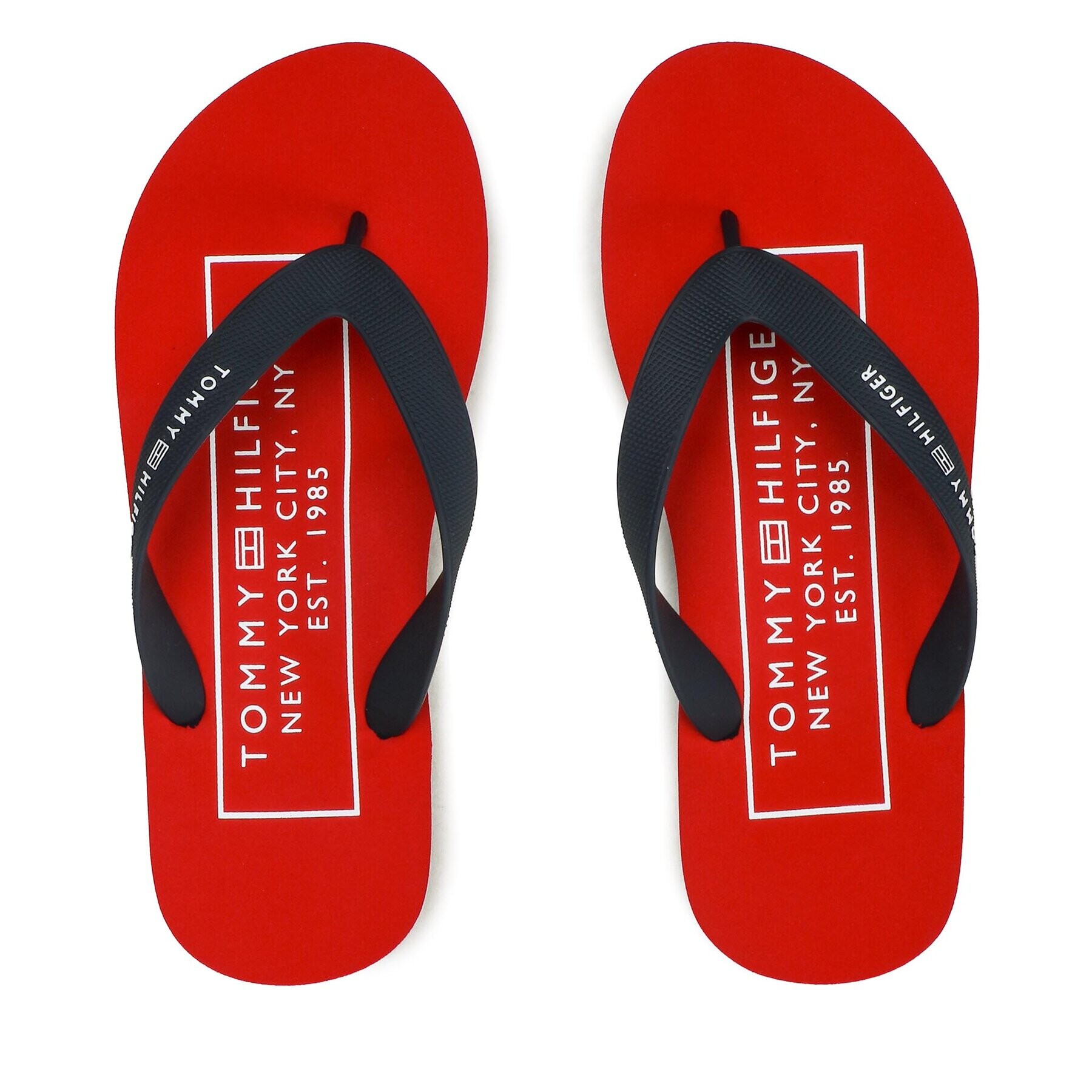 Tommy Hilfiger Žabky Rubber Hilfiger Beach Sandal FM0FM04468 Tmavomodrá - Pepit.cz