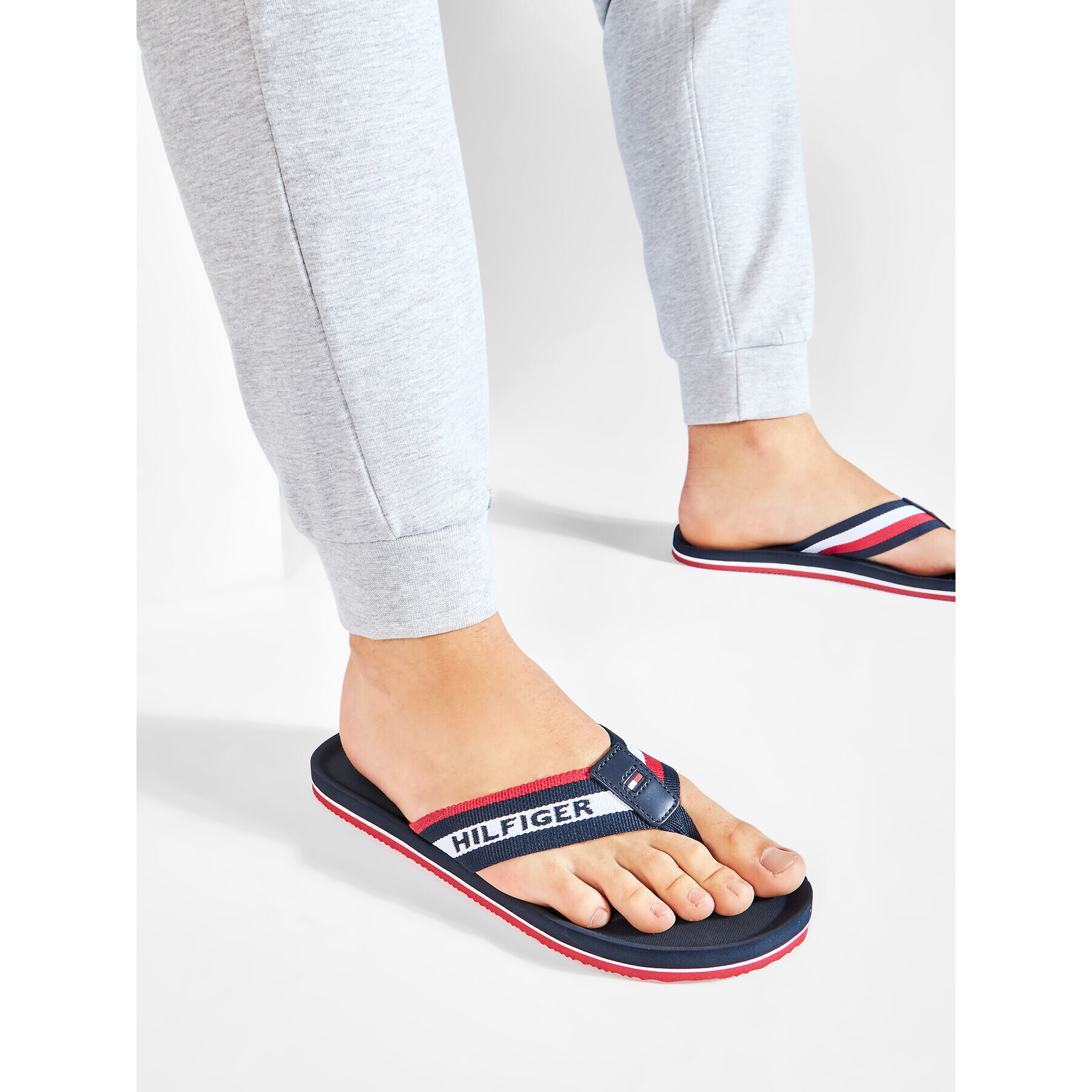 Tommy Hilfiger Žabky Sporty Comfort Beach Sandal FM0FM03388 Tmavomodrá - Pepit.cz