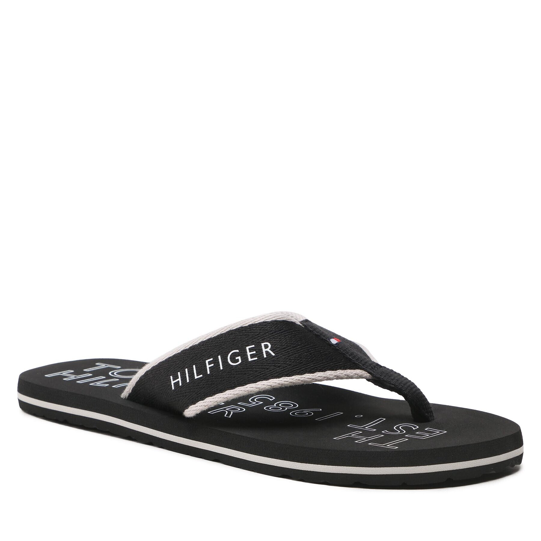 Tommy Hilfiger Žabky Sporty Hilfiger Beach Sandal FM0FM04469 Černá - Pepit.cz