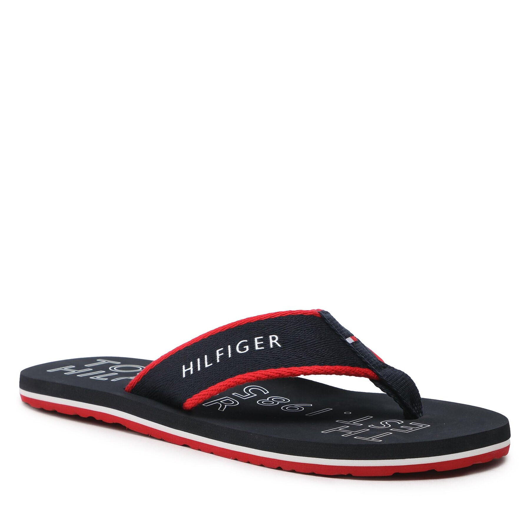 Tommy Hilfiger Žabky Sporty Hilfiger Beach Sandal FM0FM04469 Tmavomodrá - Pepit.cz