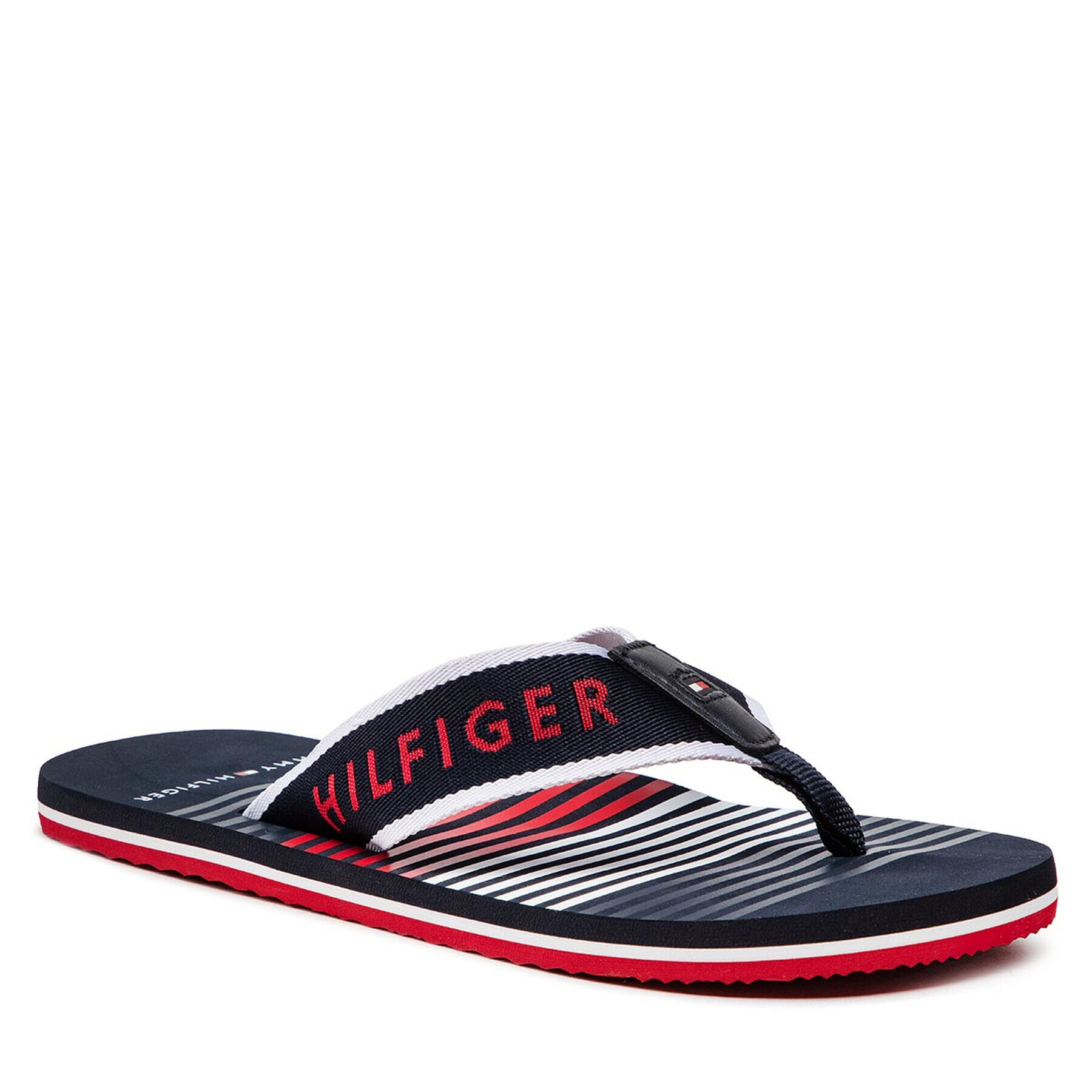 Tommy Hilfiger Žabky Stripe Beach Sandal FM0FM04305 Tmavomodrá - Pepit.cz