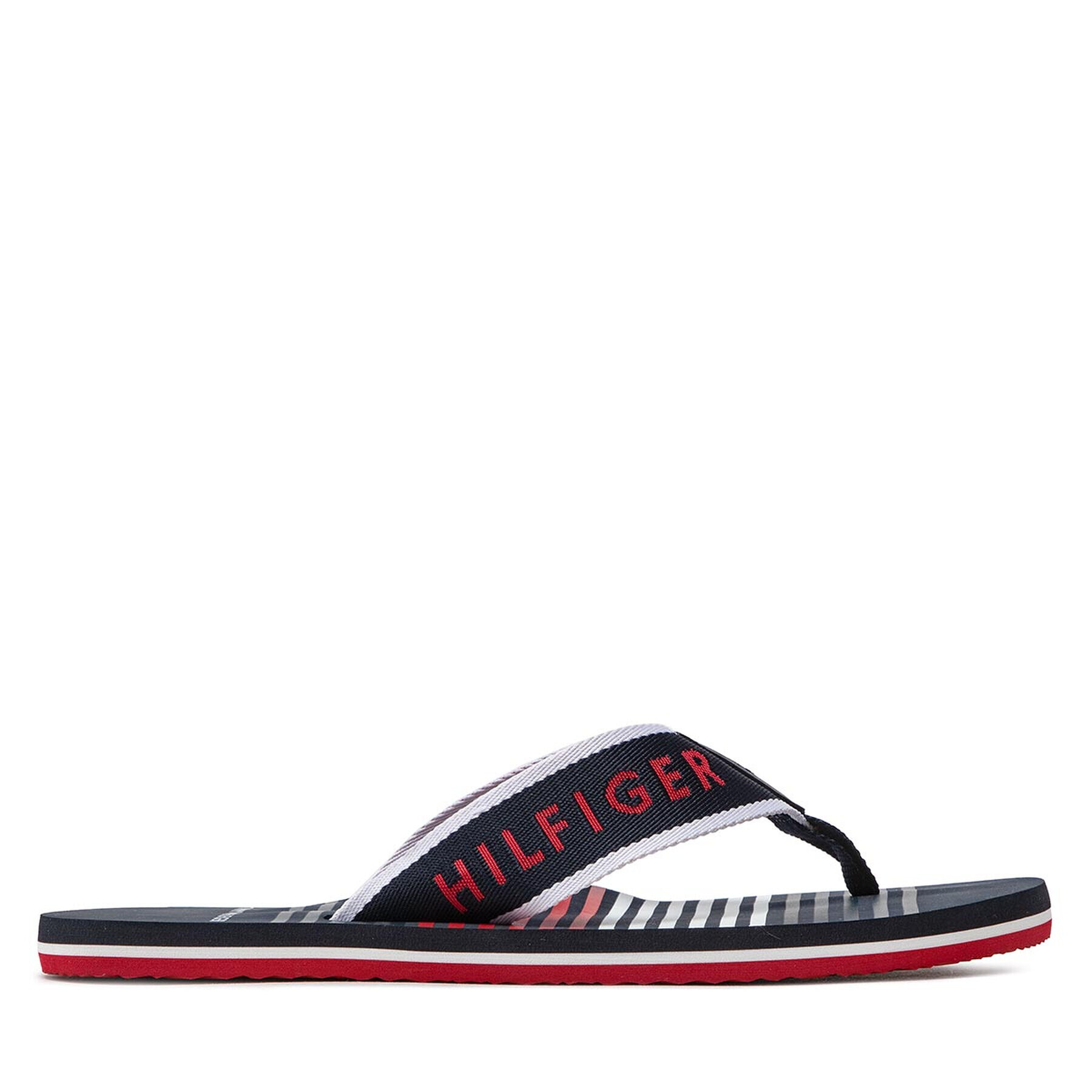 Tommy Hilfiger Žabky Stripe Beach Sandal FM0FM04305 Tmavomodrá - Pepit.cz