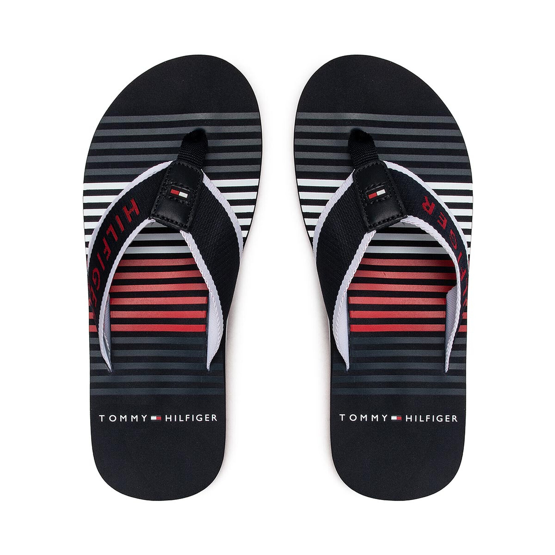 Tommy Hilfiger Žabky Stripe Beach Sandal FM0FM04305 Tmavomodrá - Pepit.cz