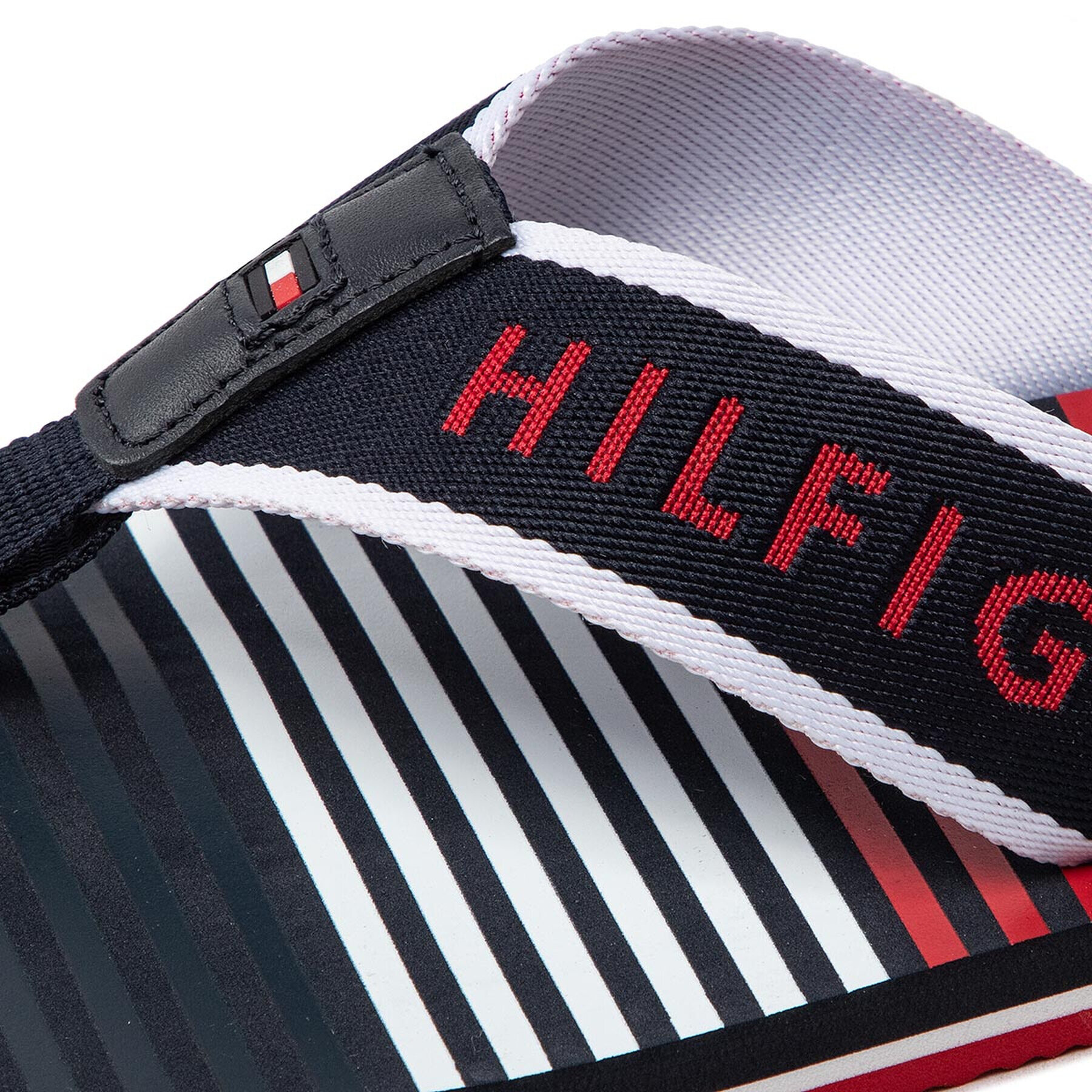 Tommy Hilfiger Žabky Stripe Beach Sandal FM0FM04305 Tmavomodrá - Pepit.cz