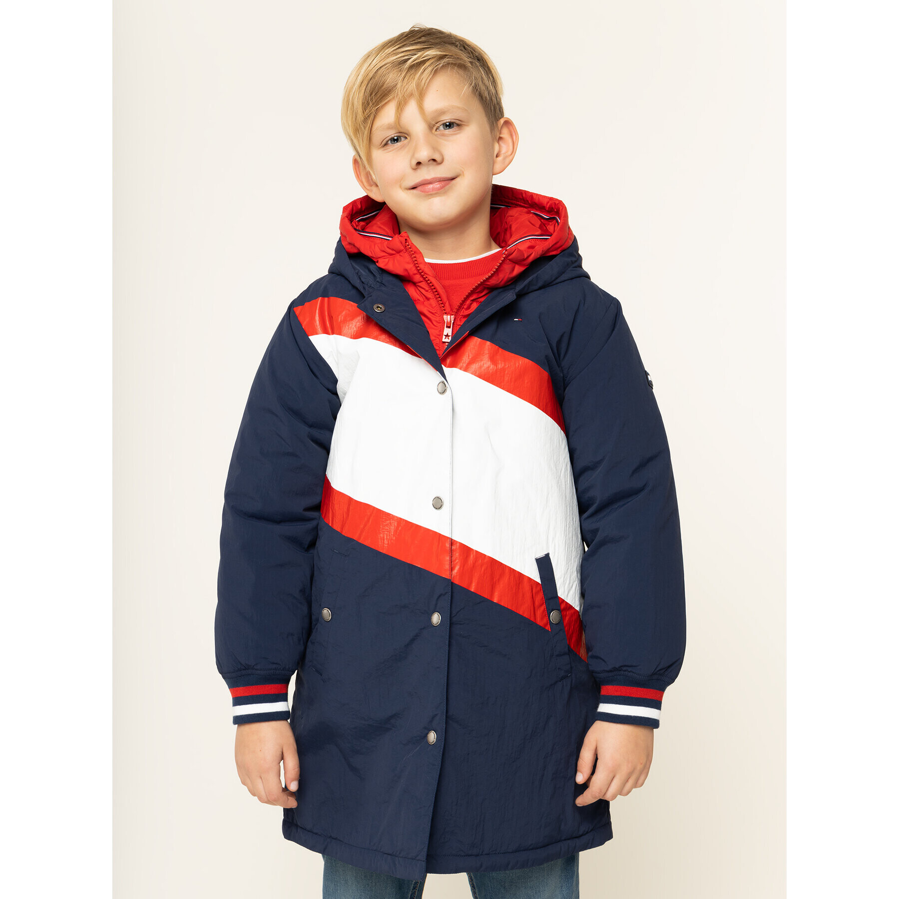 Tommy Hilfiger Zimní bunda KG0KG04467 D Tmavomodrá Regular Fit - Pepit.cz