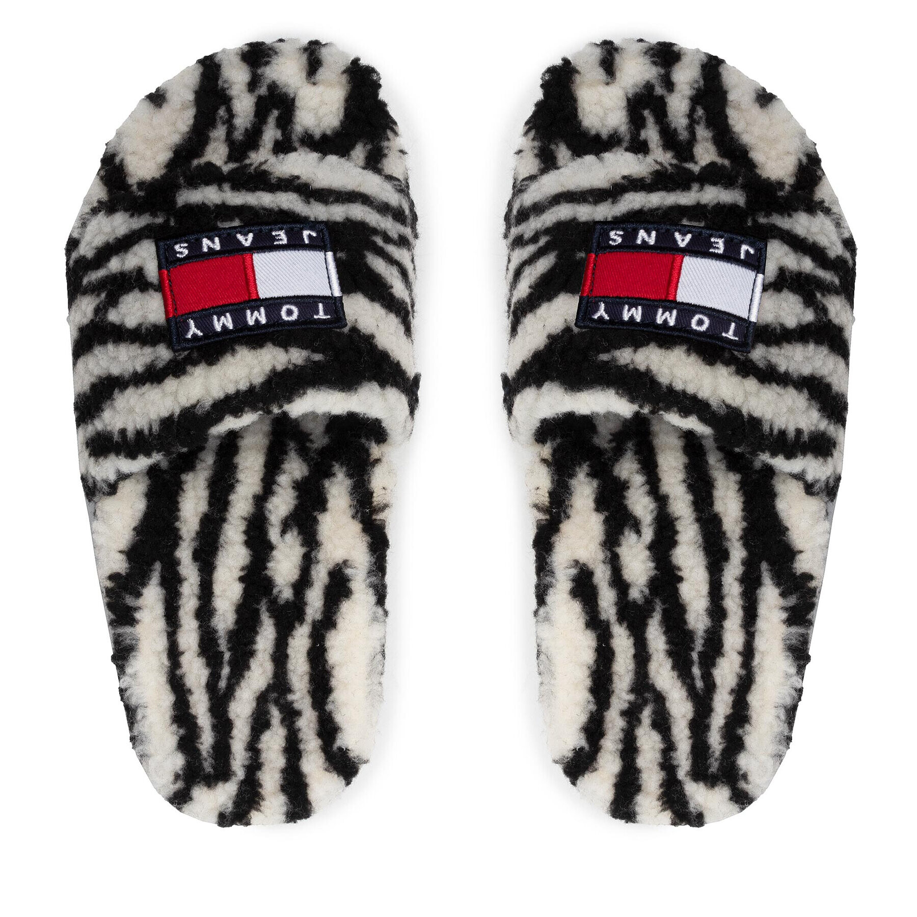 Tommy Jeans Bačkory Wild Animal Printed Poolslide EN0EN01668 Černá - Pepit.cz